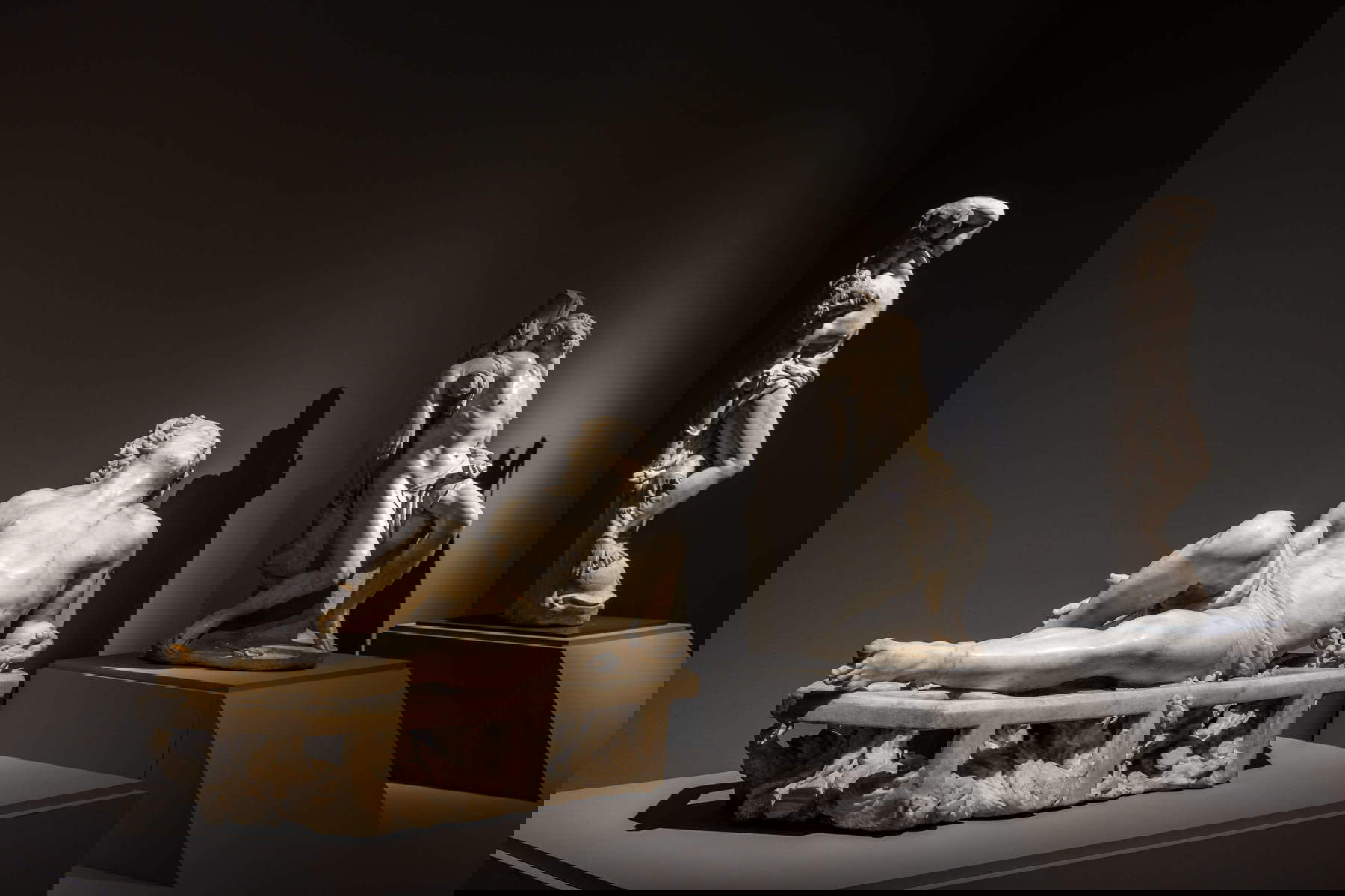 Bernini und die Barberini-Ausstellung im Aufbau. Foto: Alberto Novelli