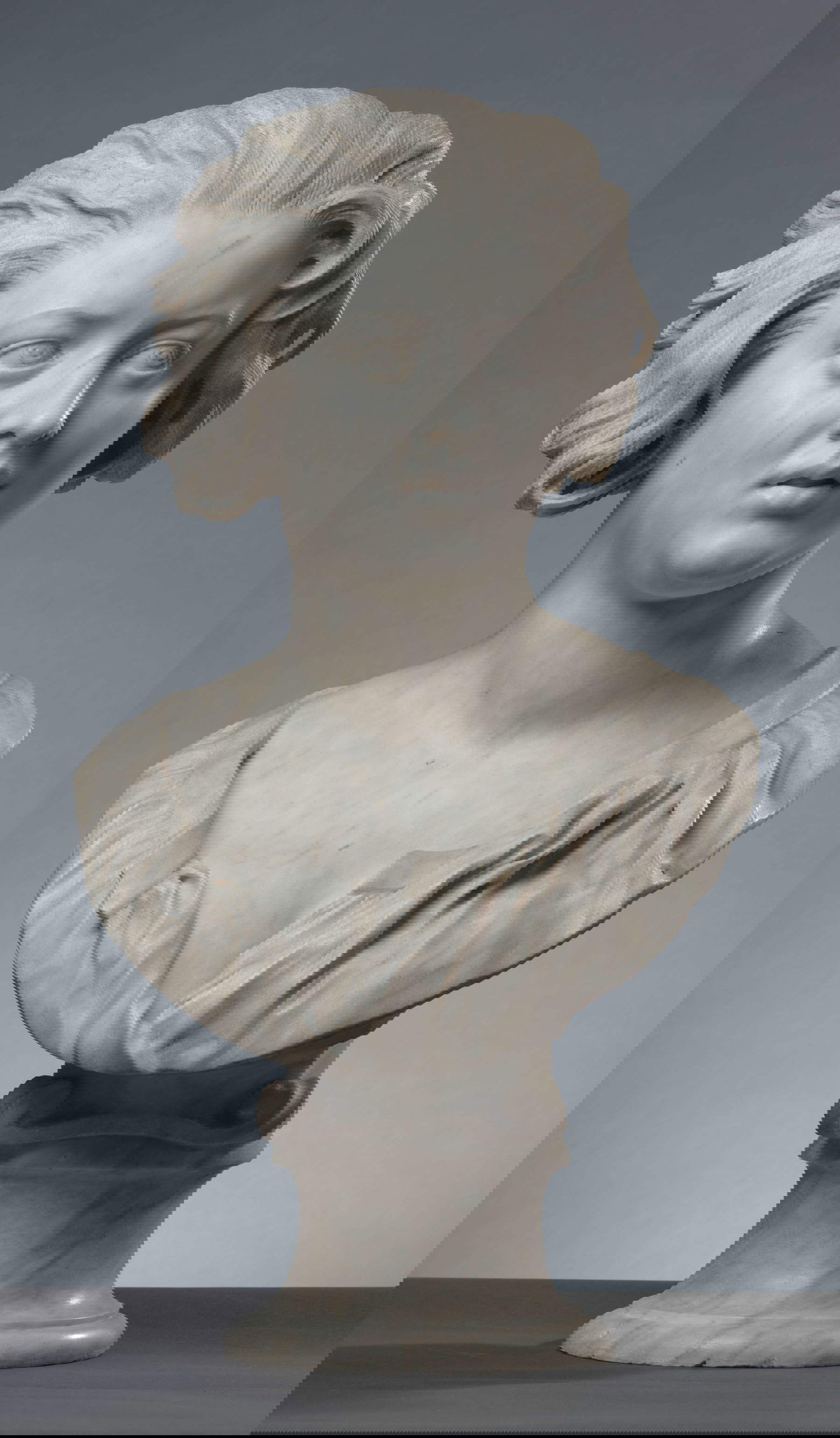 Gian Lorenzo Bernini, Büste von Costanza Piccolomini Bonarelli (um 1636-1637; Marmor, 74,5 x 64,2 cm; Florenz, Museo Nazionale del Bargello, Inv. 81 S)