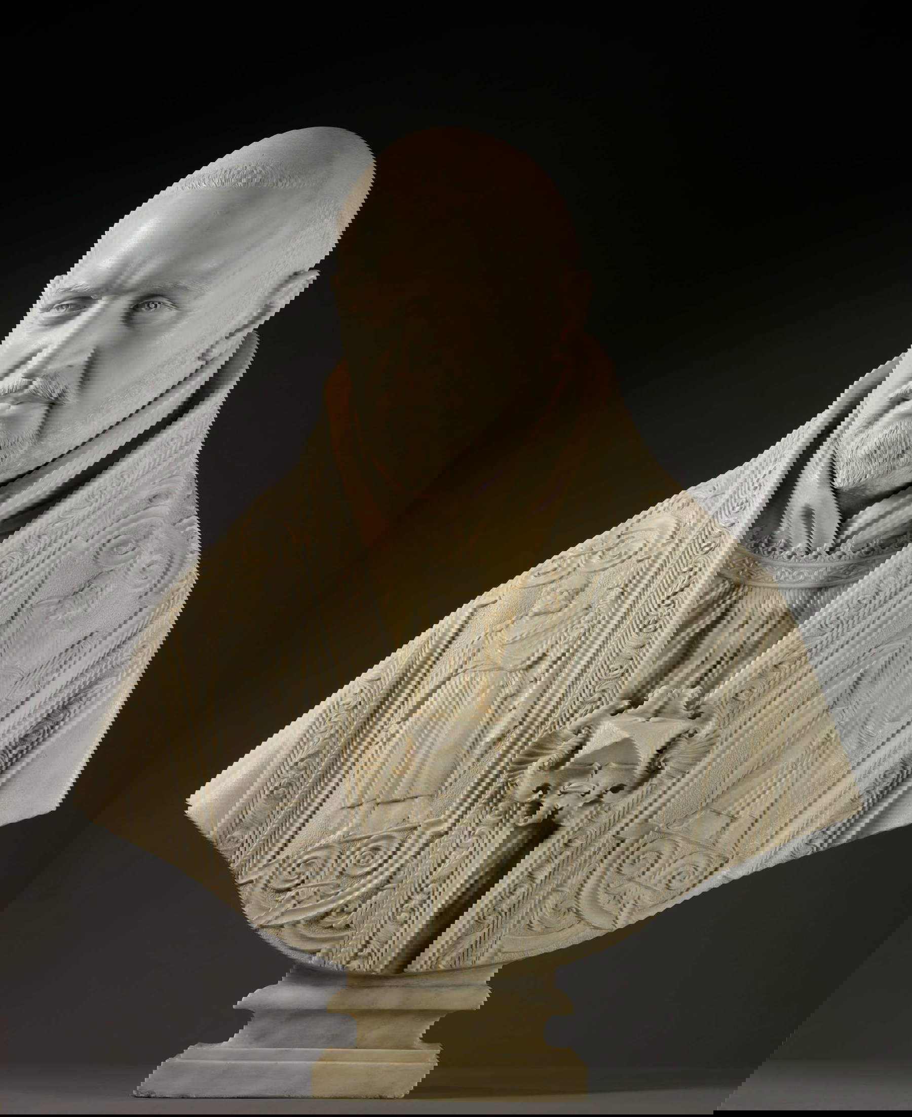 Gian Lorenzo Bernini, Büste von Paul V. (1621; Marmor, 78 x 65 x 29 cm; Los Angeles, The J. Paul Getty Museum, 2015.22)