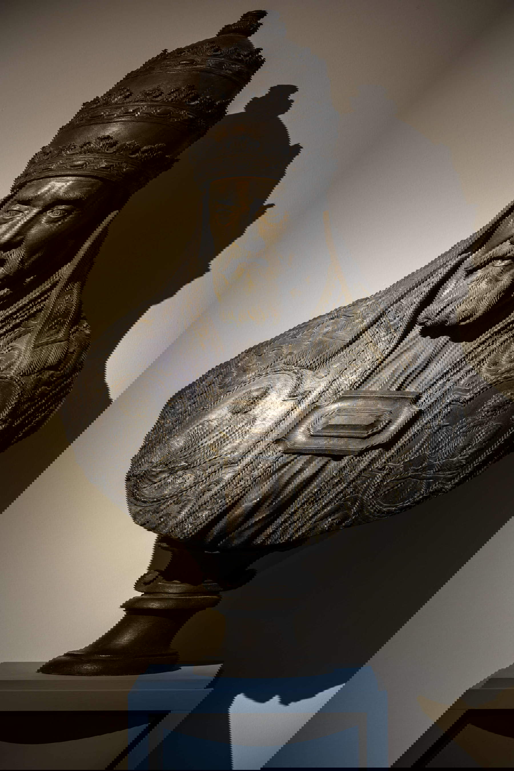 Gian Lorenzo Bernini, Büste von Urban VIII (1640-1644; Bronze, Höhe 132 cm; Spoleto, Museo Diocesano)