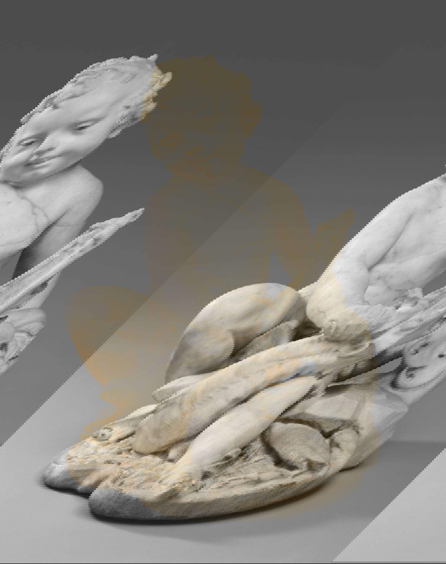 Pietro und Gian Lorenzo Bernini, Putto auf dem Drachen (1616-1617; Marmor, 55,9 x 52 x 41,5 cm; Los Angeles, The J. Paul Getty Museum, 87.SA.42)