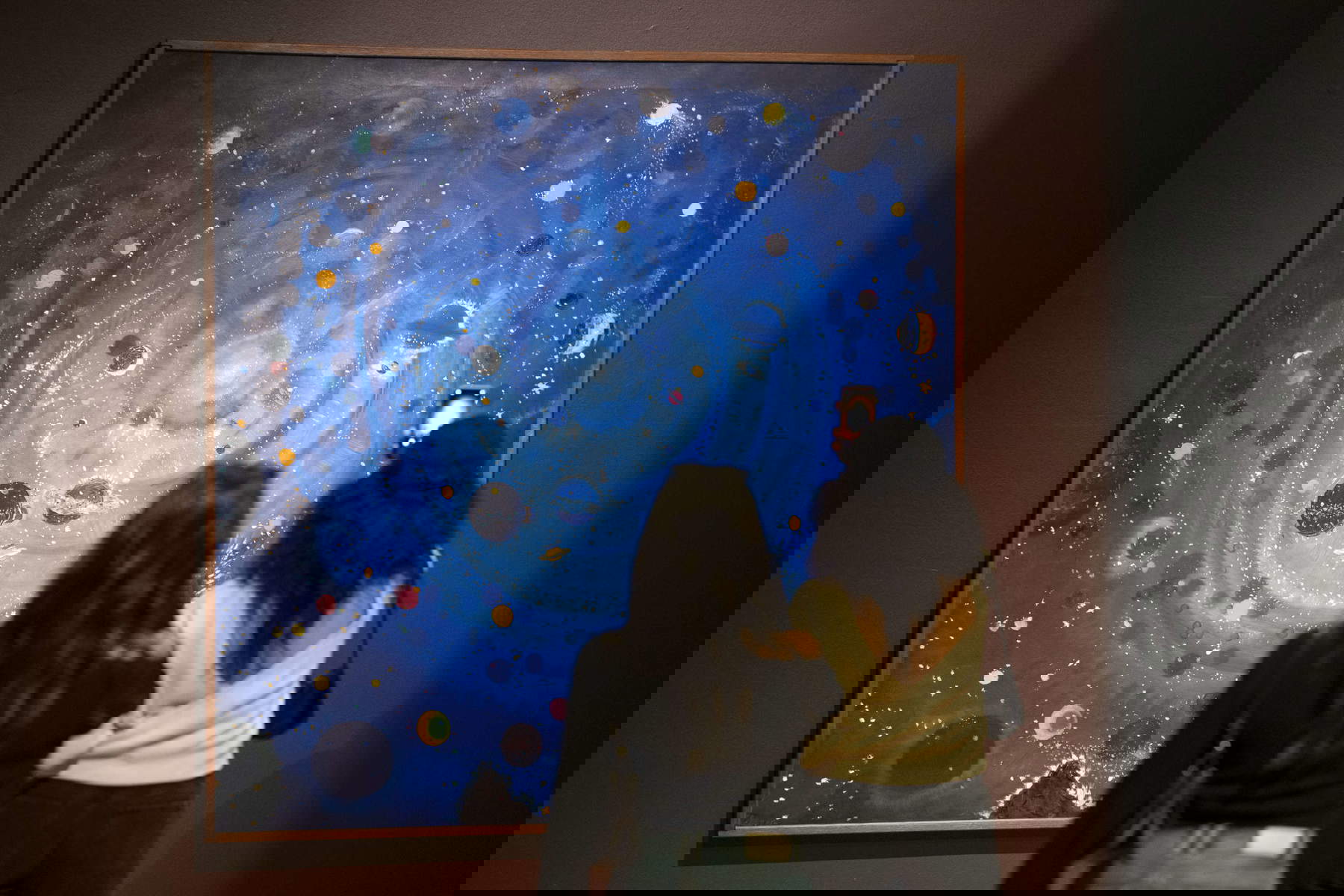 Ausstellungslayouts Nächte. Fünf Jahrhunderte voller Sterne, Träume und Vollmonde. Foto: Perottino. Auf Konzession von GAM Torino