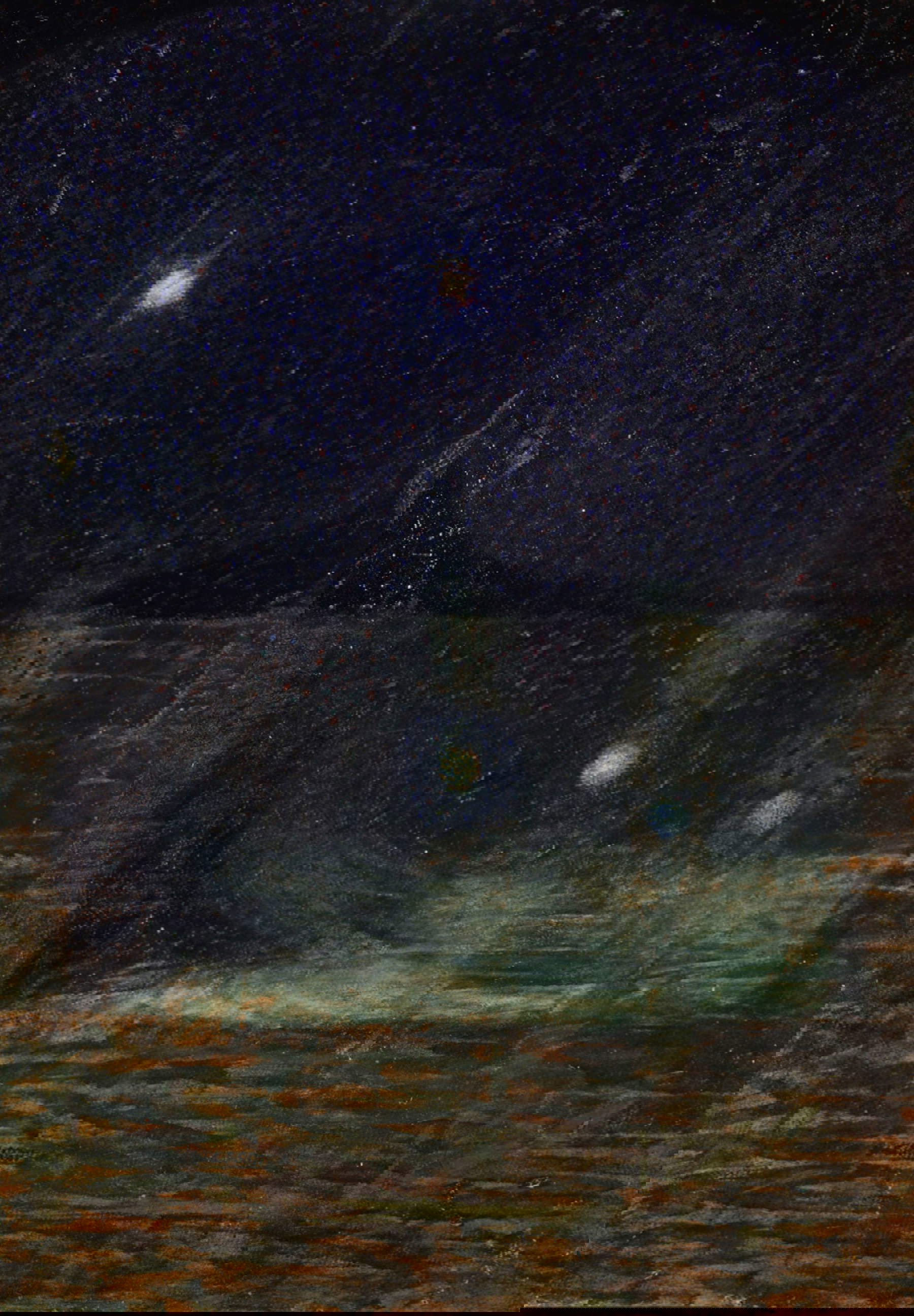 Giacomo Balla, Das Sternbild Orion (1910; Öl auf dickem Karton, 99 x 69,2 cm; Rom, Sammlung Massimo Carpi)