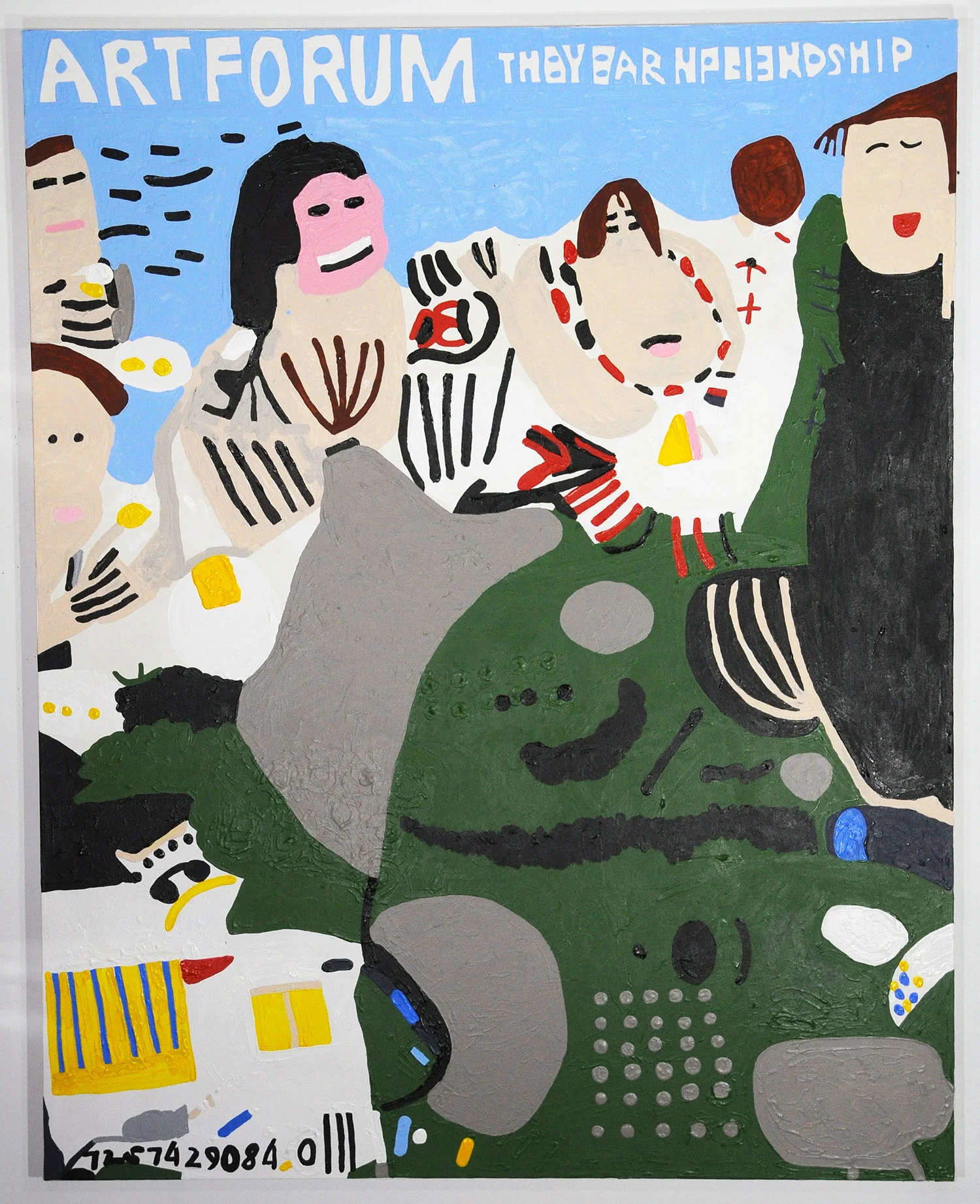 Marlon Mullen, Ohne Titel (2022; Acryl auf Leinwand, 121,9 x 152,4 cm)