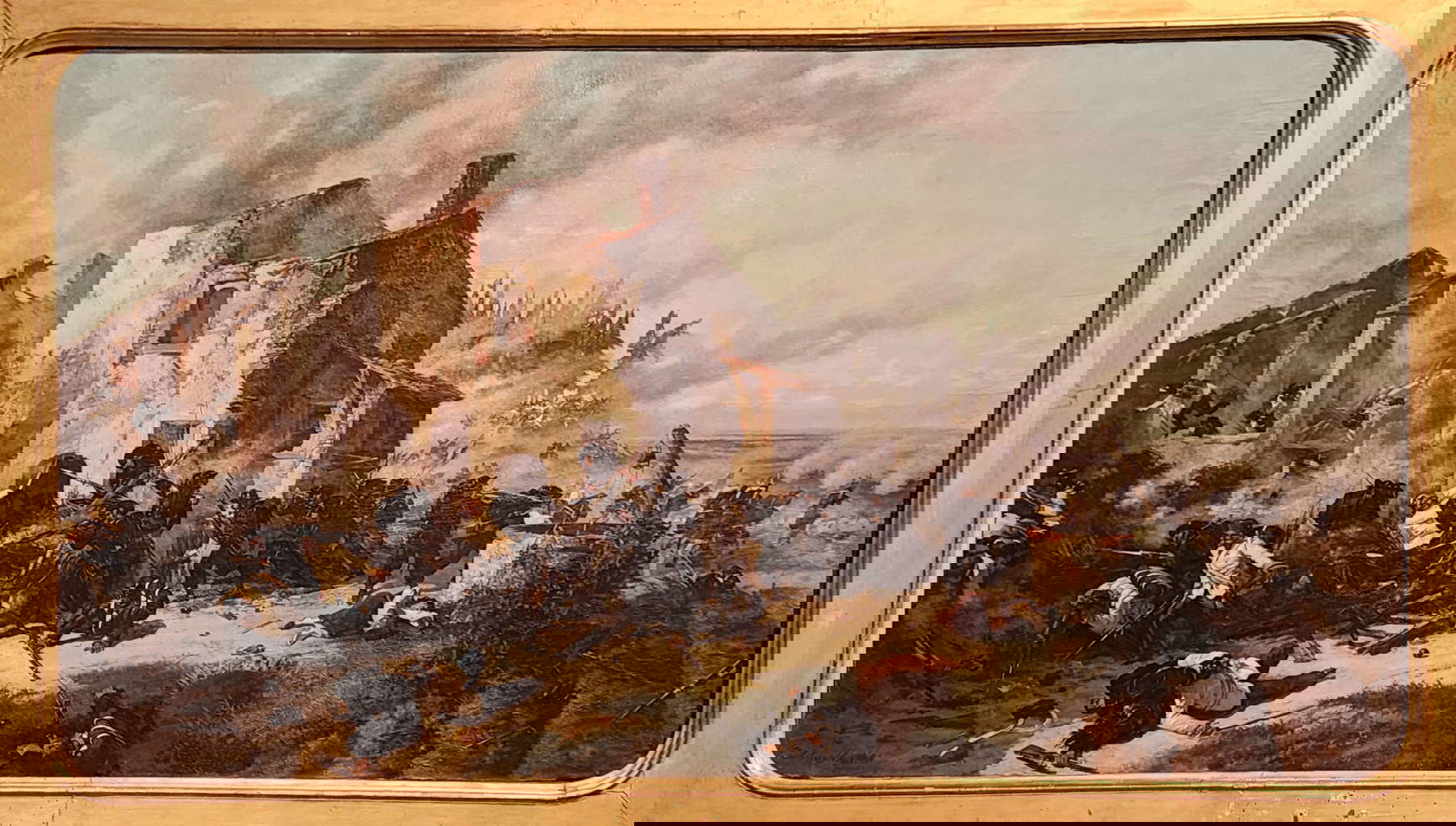 Carlo Ademollo, An Episode of the Battle of San Martino (1861; oil on canvas, 105.5 x 174.5 cm; Arezzo, Museo Nazionale d'Arte Medievale e Moderna)