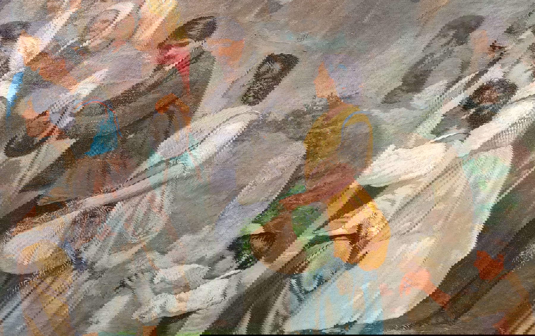 Luigi Norfini, Visit of King Victor Emmanuel II to the Castle of Brolio, detail