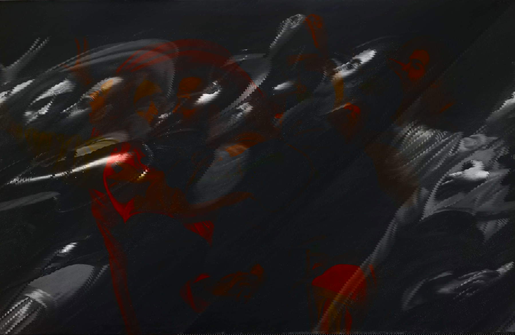 Caravaggio (attr.), Cattura di Cristo, versione Ruffo (1602; olio su tela, 142 x 218 cm; Collezione privata)