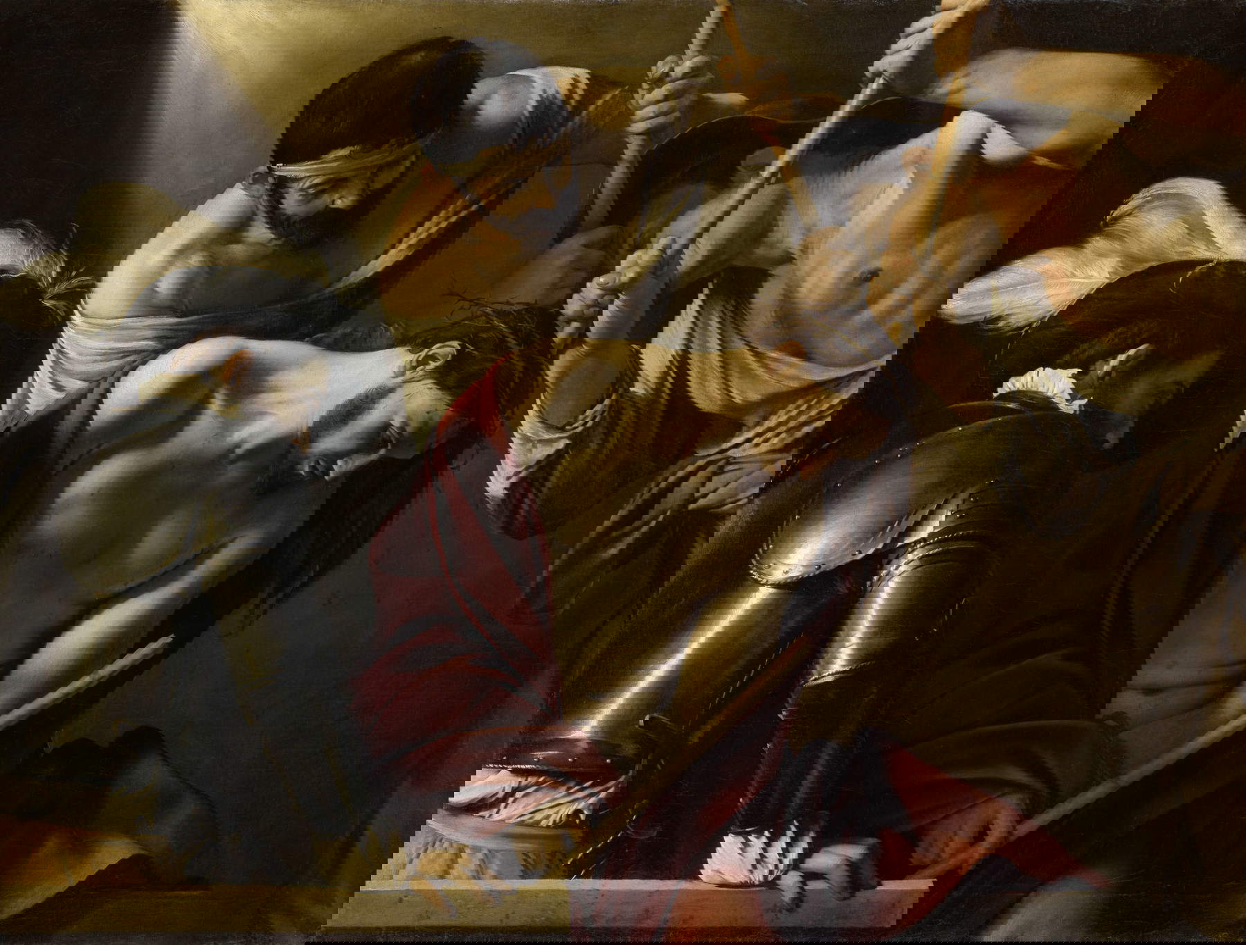 Michelangelo Merisi, called Caravaggio, The Coronation of Thorns (c. 1601; oil on canvas, 127 x 166.5 cm; Vienna, Kunsthistorisches Museum) &copy; KHM-Museumsverband