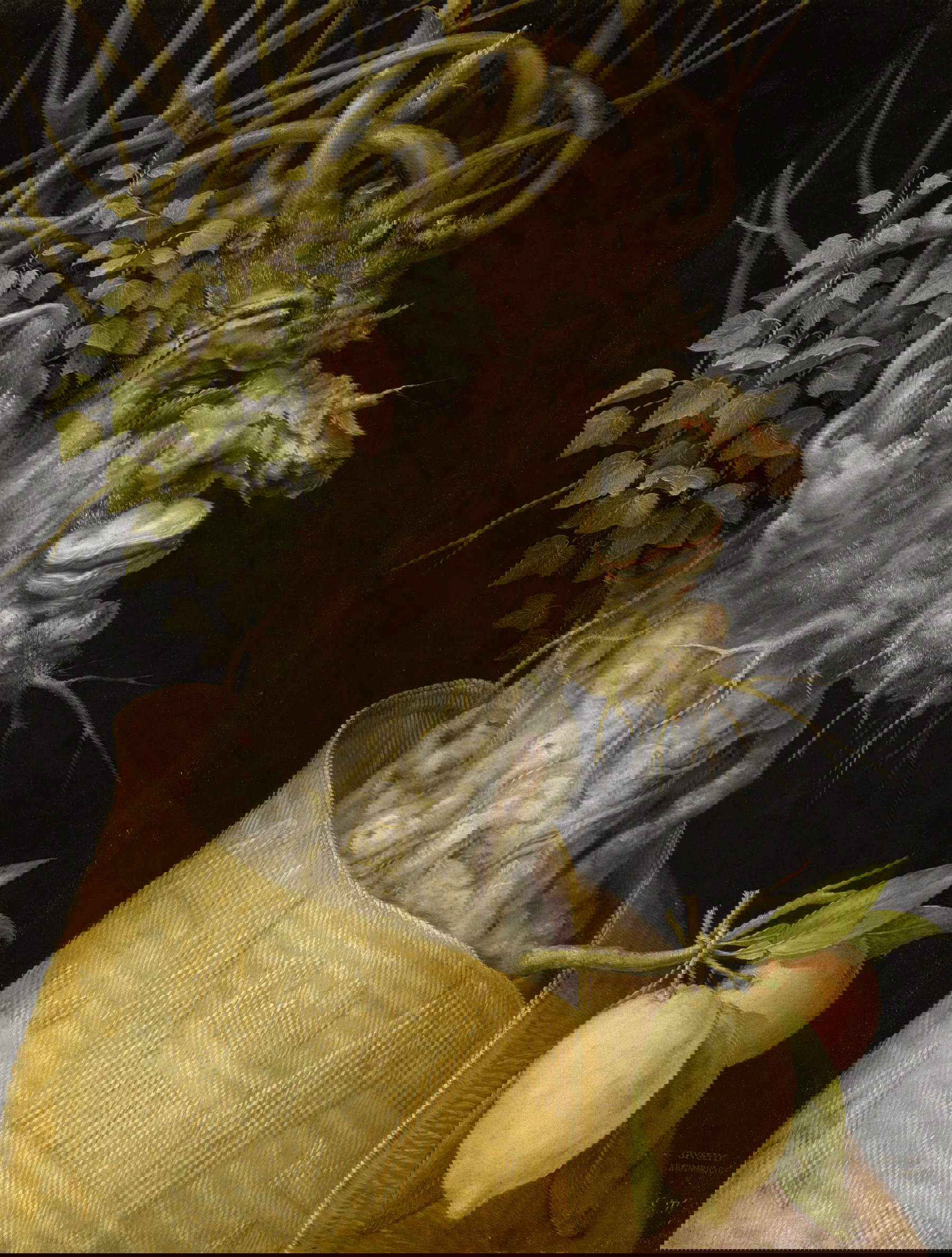 Giuseppe Arcimboldo, The Winter (1563; oil on panel, 67 x 51 cm; Vienna, Kunsthistorisches Museum) &copy; KHM-Museumsverband