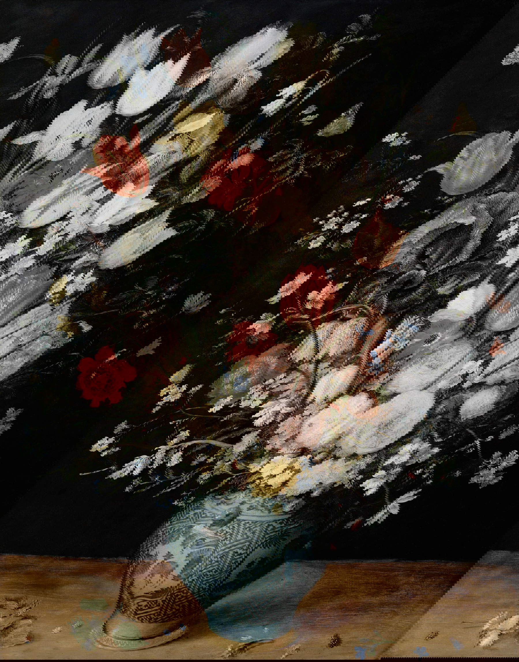 Jan Brueghel the Elder, Bouquet of Flowers with Funeral Irises in a Chinese Vase (c. 1608; oil on panel, 65.8 x 51 cm; Vienna, Kunsthistorisches Museum) &copy; KHM-Museumsverband