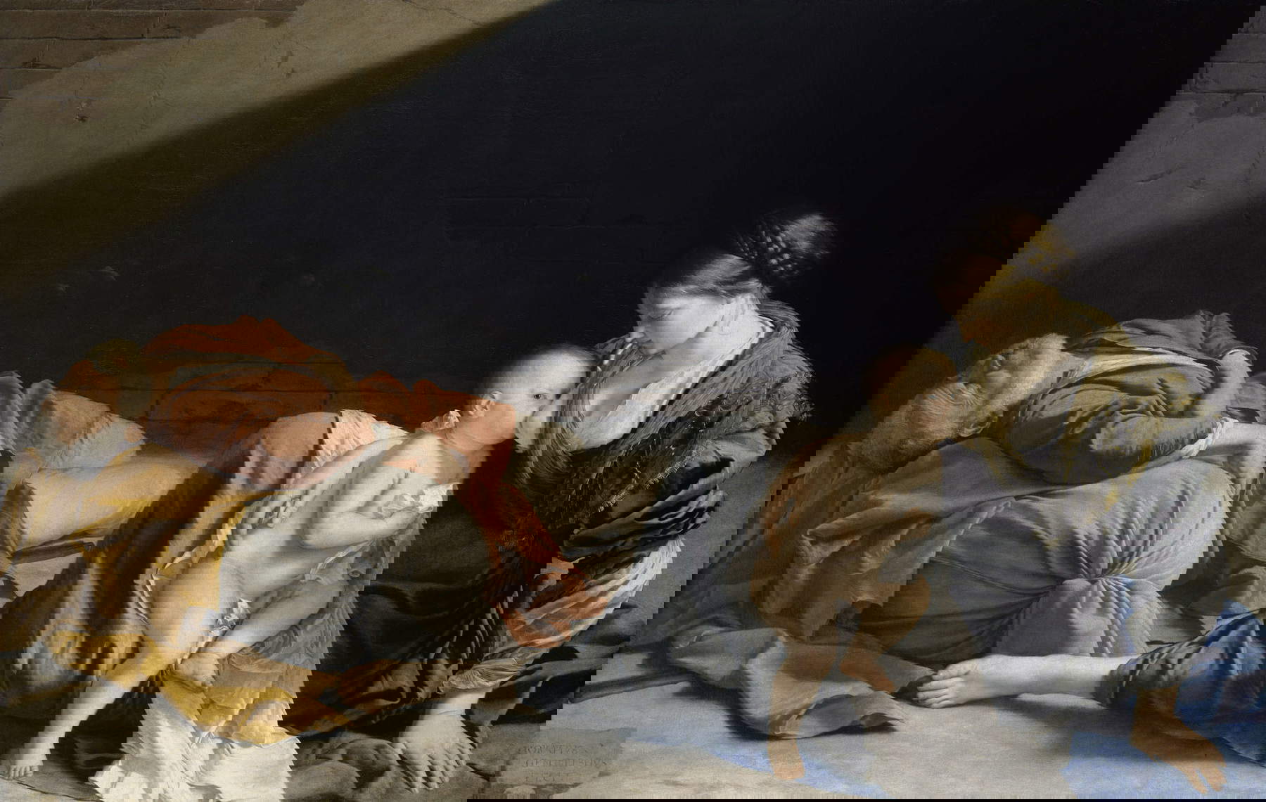 Orazio Lomi Gentileschi, Rest during the Flight into Egypt (c. 1622-1628; oil on canvas, 137.1 x 215.9 cm; Vienna, Kunsthistorisches Museum) &copy; KHM-Museumsverband