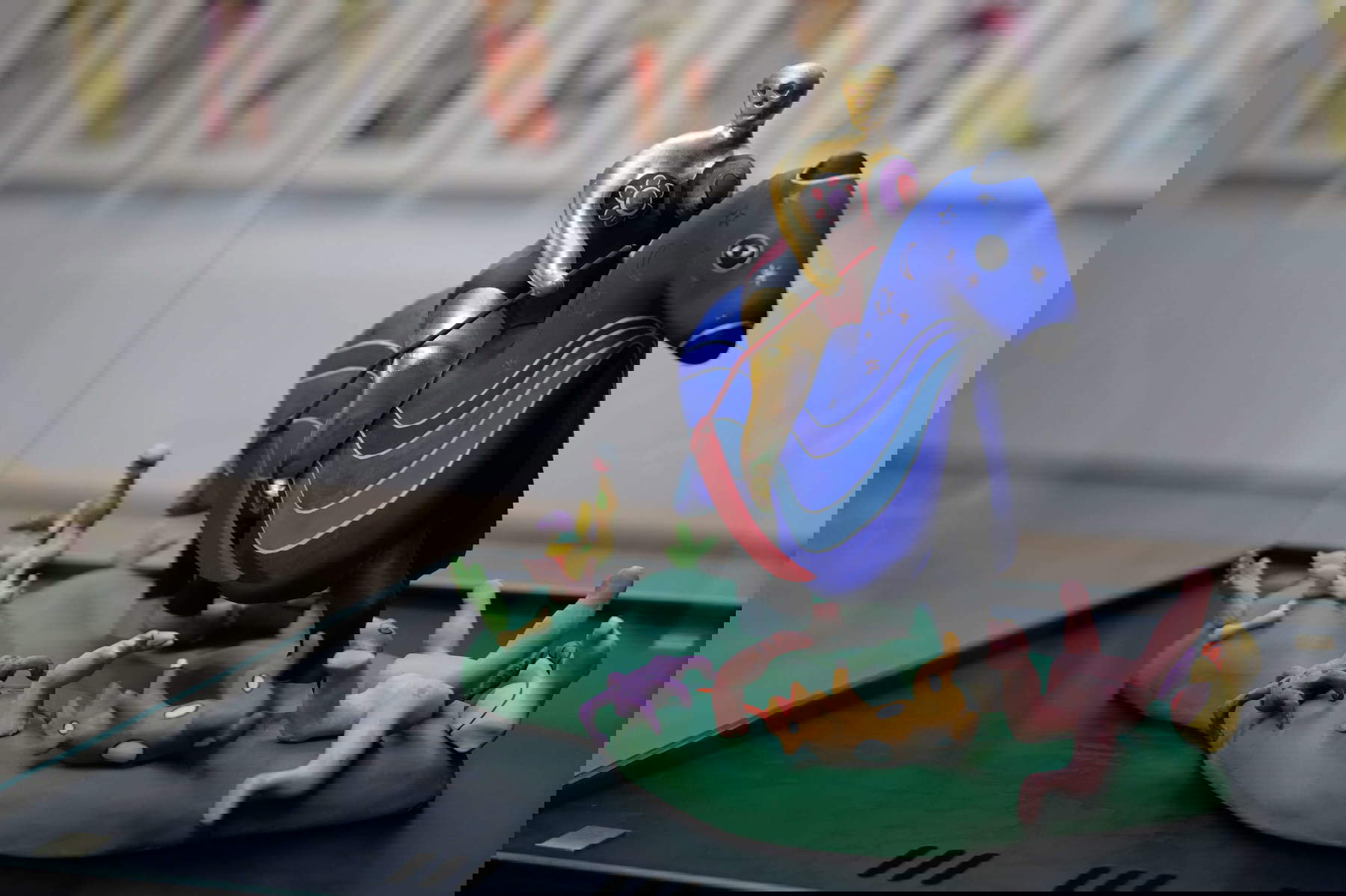 Allestimenti della mostra Tarocchi. Le origini, le carte, la fortuna, Accademia Carrara. Foto: Adi Corbetta