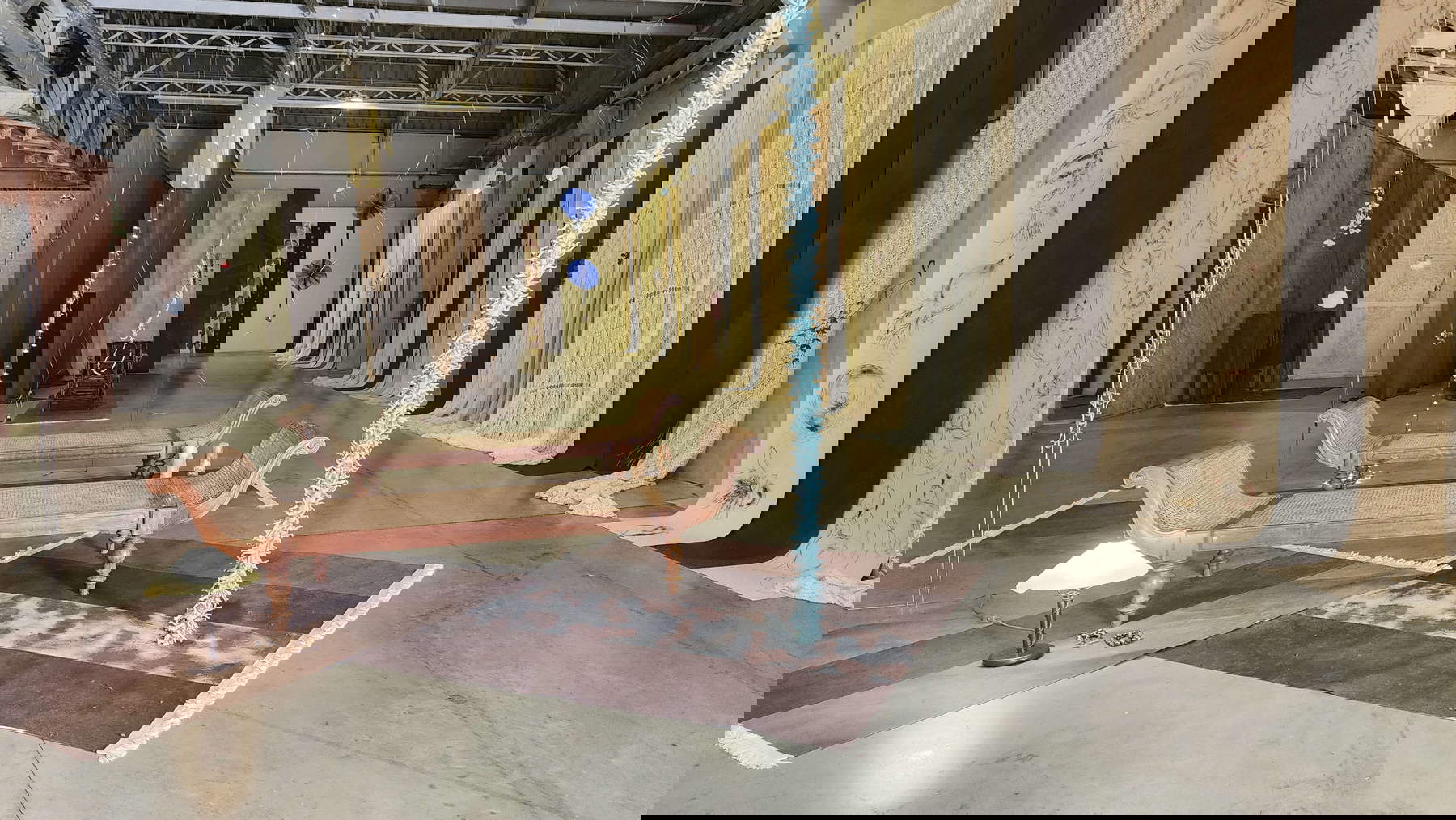 Allestimenti della mostra. Foto: Federico Giannini