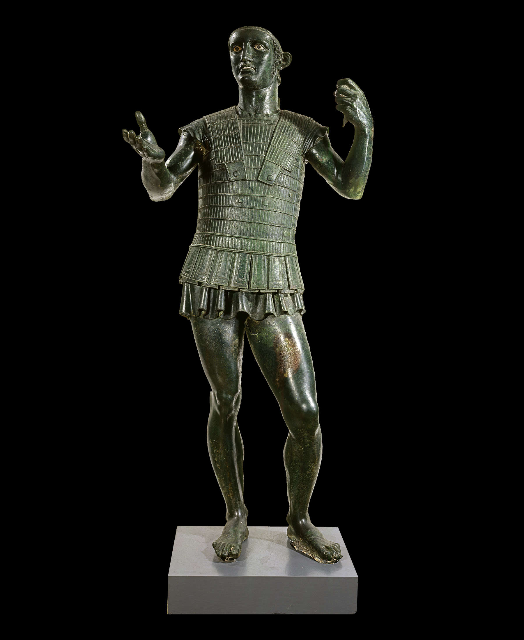 Etruscan art, Mars of Todi (Todi, Monte Santo locality, late 5th century BC; hollow-cast bronze, height 141 cm; Vatican City, Vatican Museums, inv. 13886)