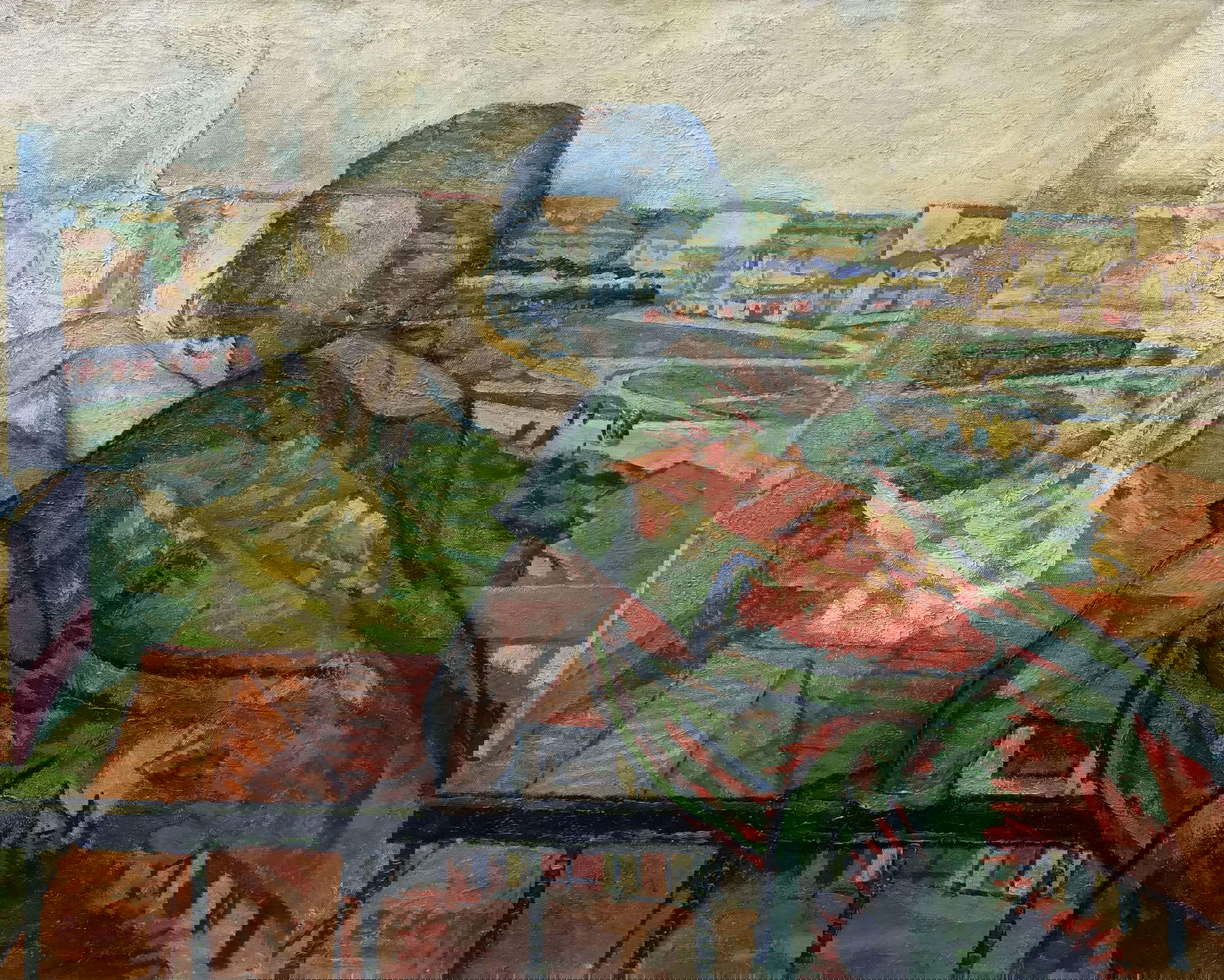 Anselmo Bucci, The Farewell (1917; oil on canvas, 90 x 112 cm; Private collection)