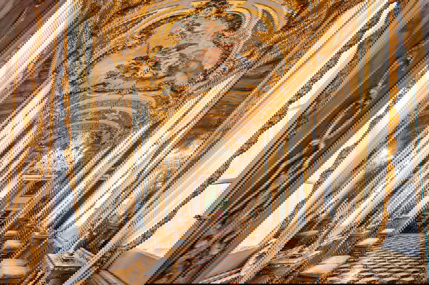 Palacio Spinola, Galería de los Specchi. Foto: C.A. Alessi