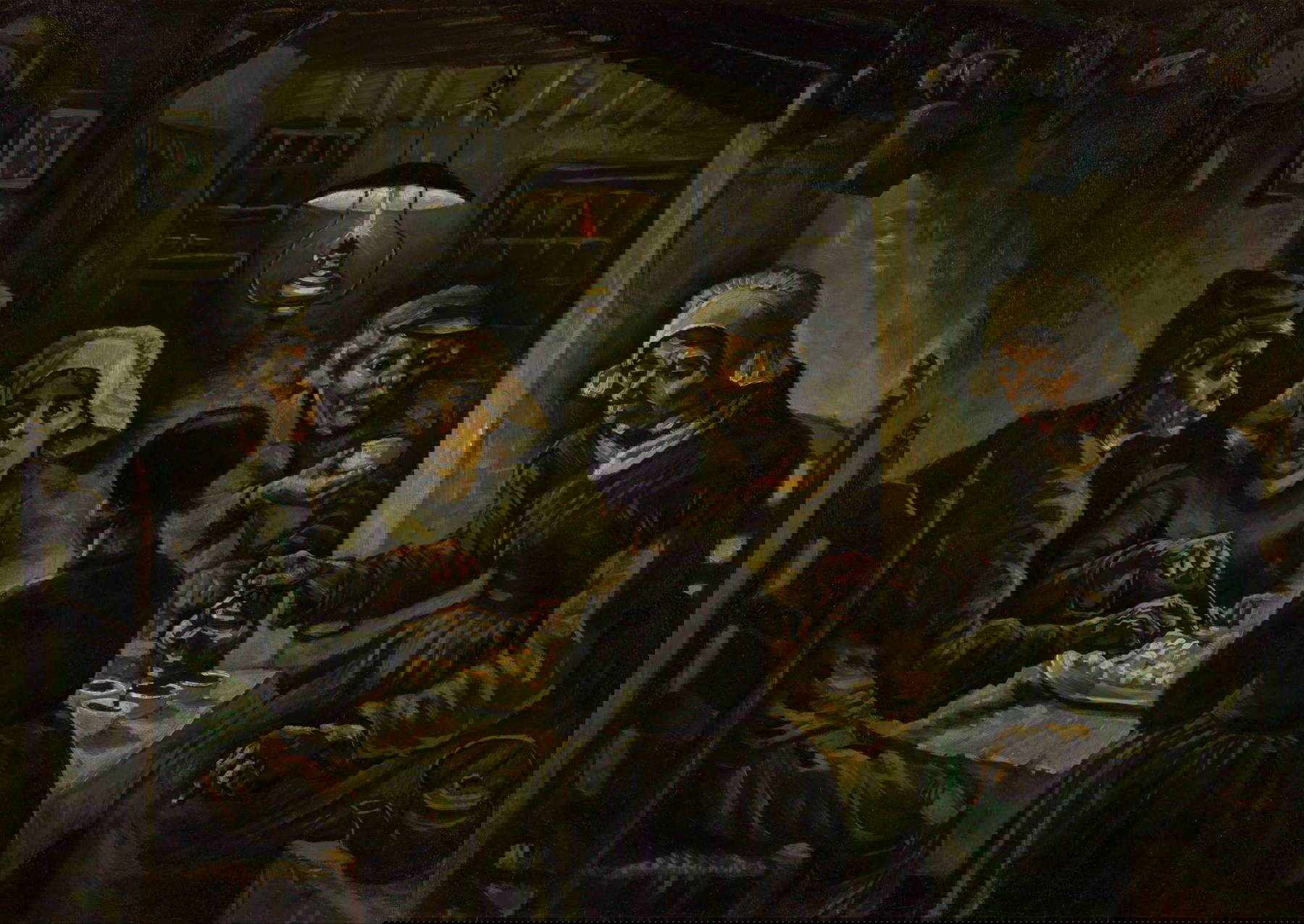 Vincent van Gogh, Die Kartoffelesser (Nuenen, April-Mai 1885; Öl auf Leinwand, 82 x 114 cm; Amsterdam, Van Gogh Museum)