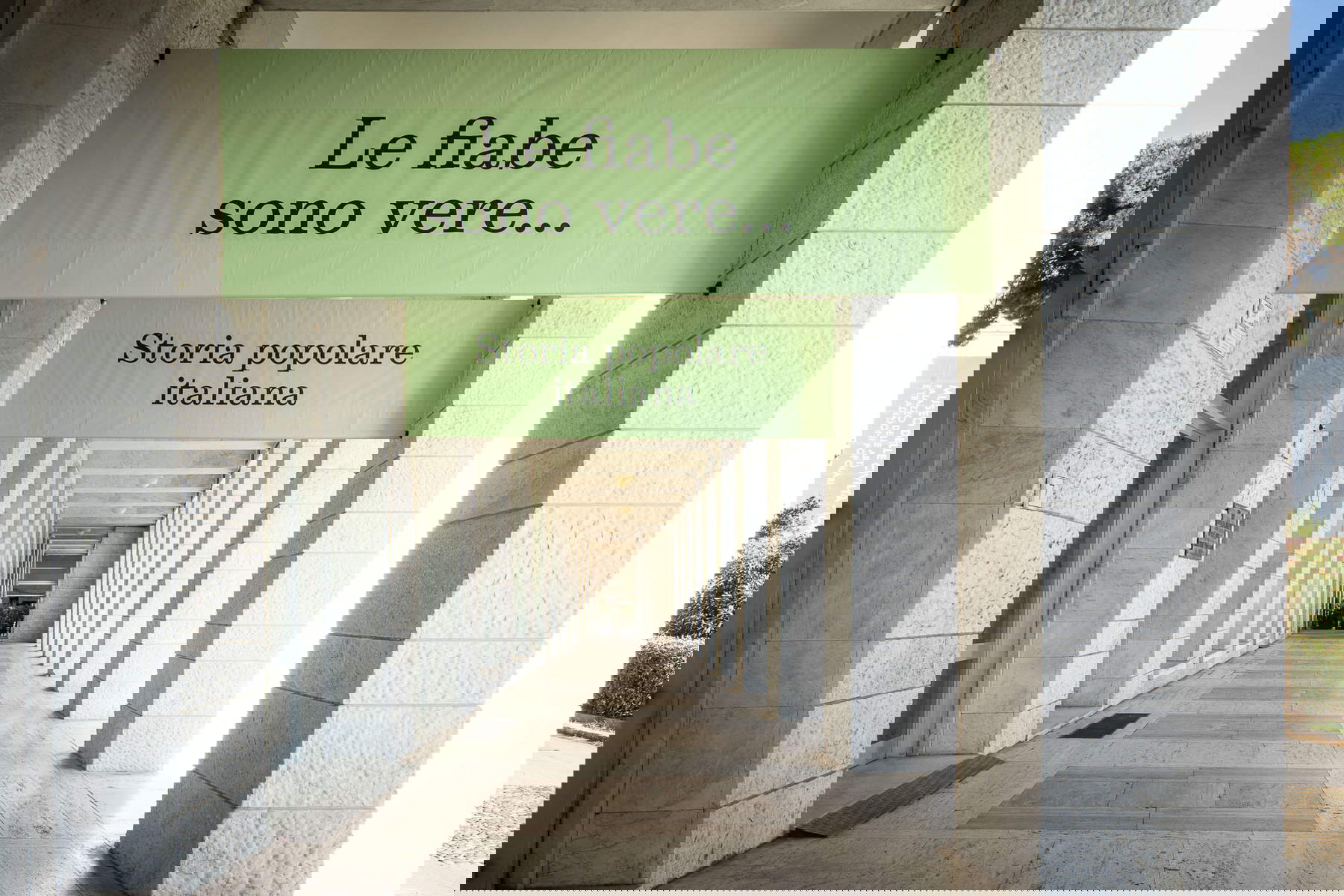 Arrangements for the exhibition Fairy tales are true. Photo: Alberto Novelli, courtesy of MUCIV-Museum of Civilizations, Rome