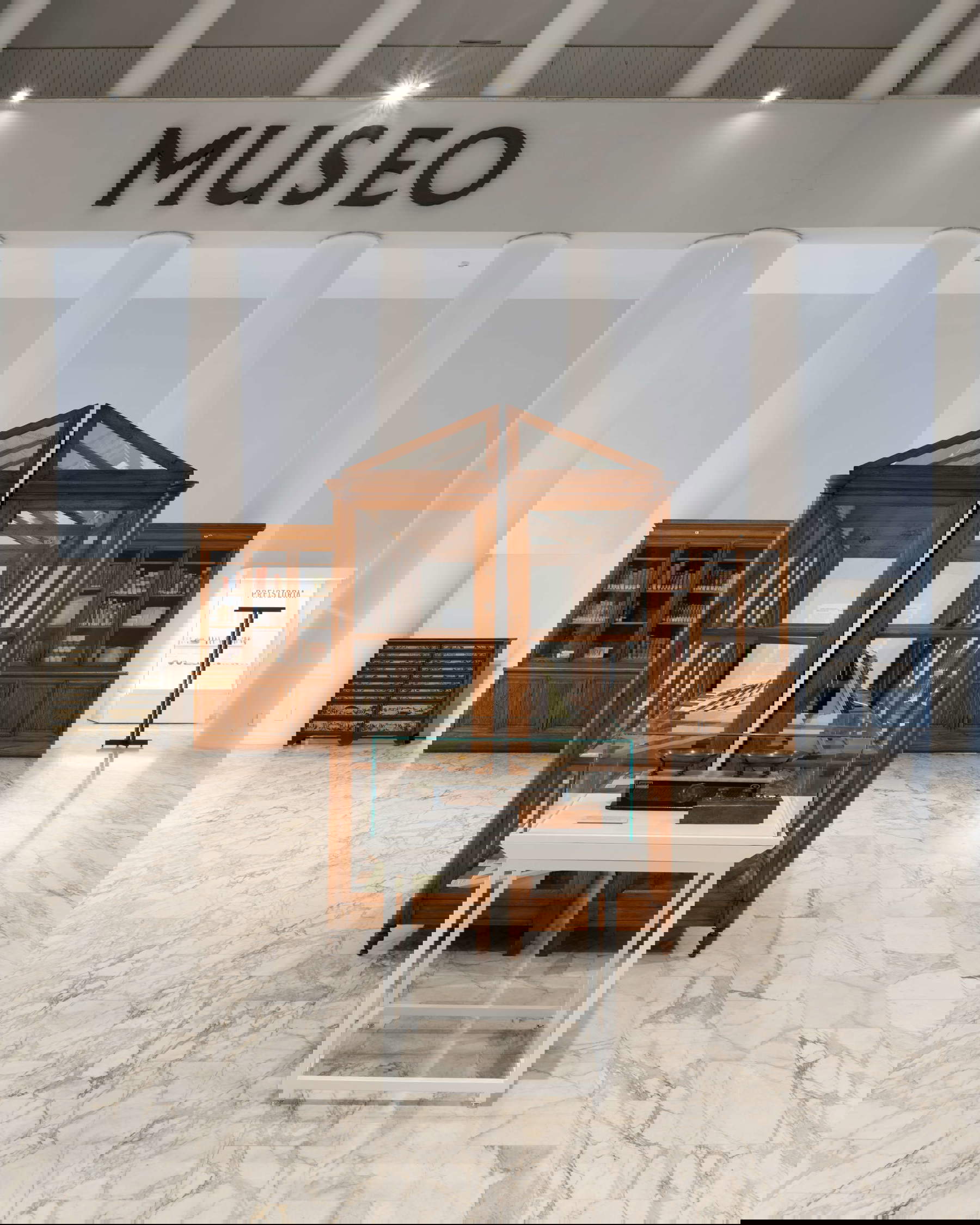 Arrangements for the Origins and Perspectives exhibition. Photo: Giorgio Benni, courtesy of MUCIV-Museum of Civilizations, Rome