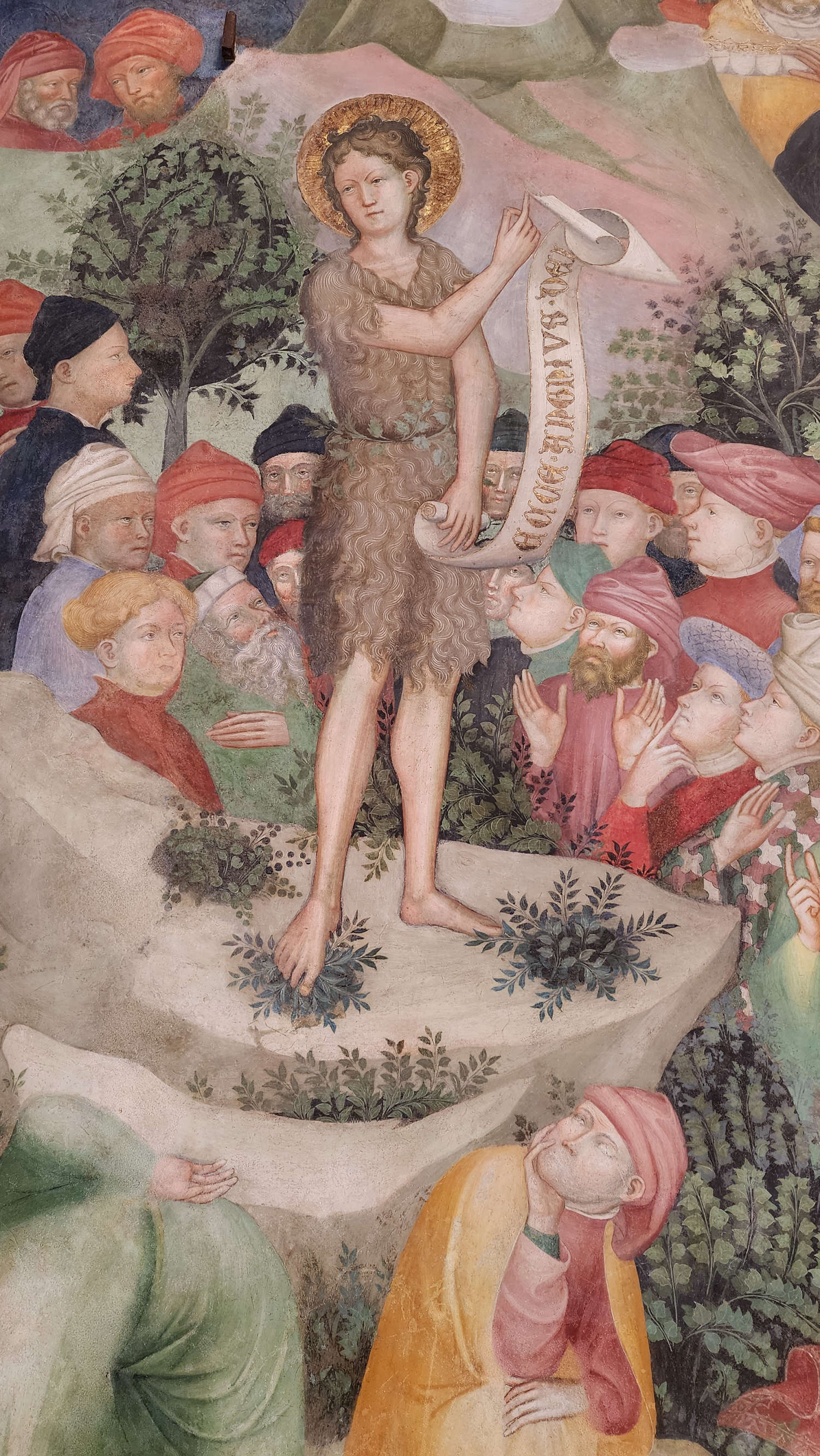 Gli affreschi di Lorenzo e Jacopo Salimbeni nell'Oratorio di San Giovanni Battista a Urbino. Foto: Federico Giannini