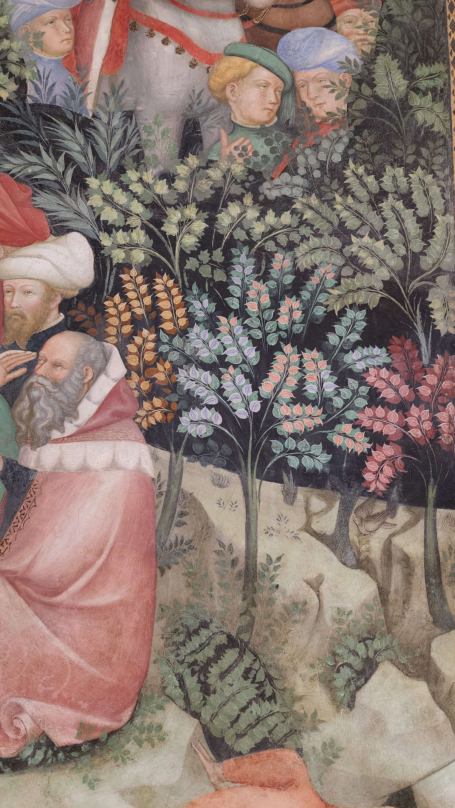 Gli affreschi di Lorenzo e Jacopo Salimbeni nell'Oratorio di San Giovanni Battista a Urbino. Foto: Federico Giannini