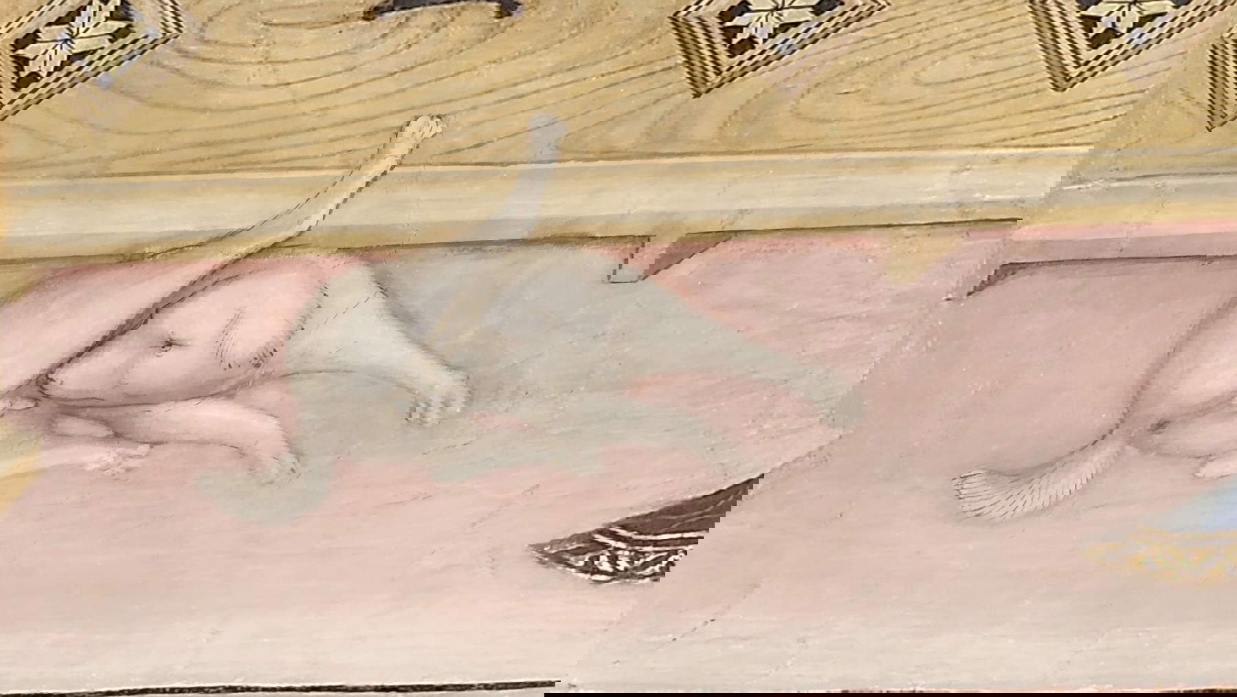 Gli affreschi di Lorenzo e Jacopo Salimbeni nell'Oratorio di San Giovanni Battista a Urbino. Foto: Federico Giannini