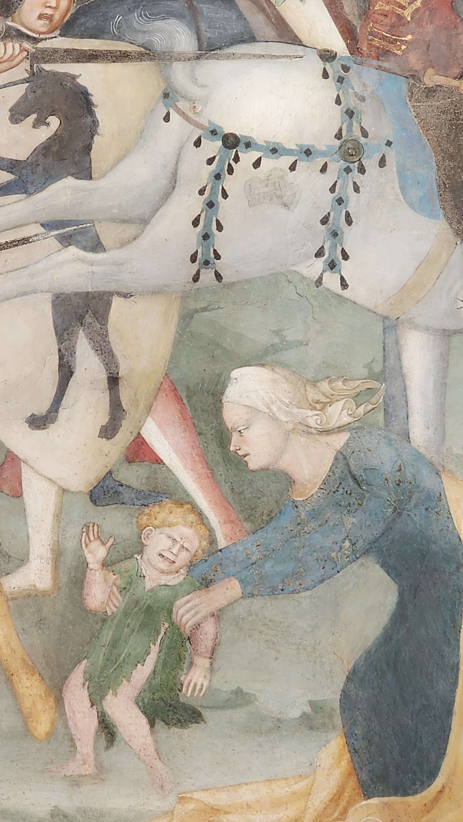 Gli affreschi di Lorenzo e Jacopo Salimbeni nell'Oratorio di San Giovanni Battista a Urbino. Foto: Federico Giannini