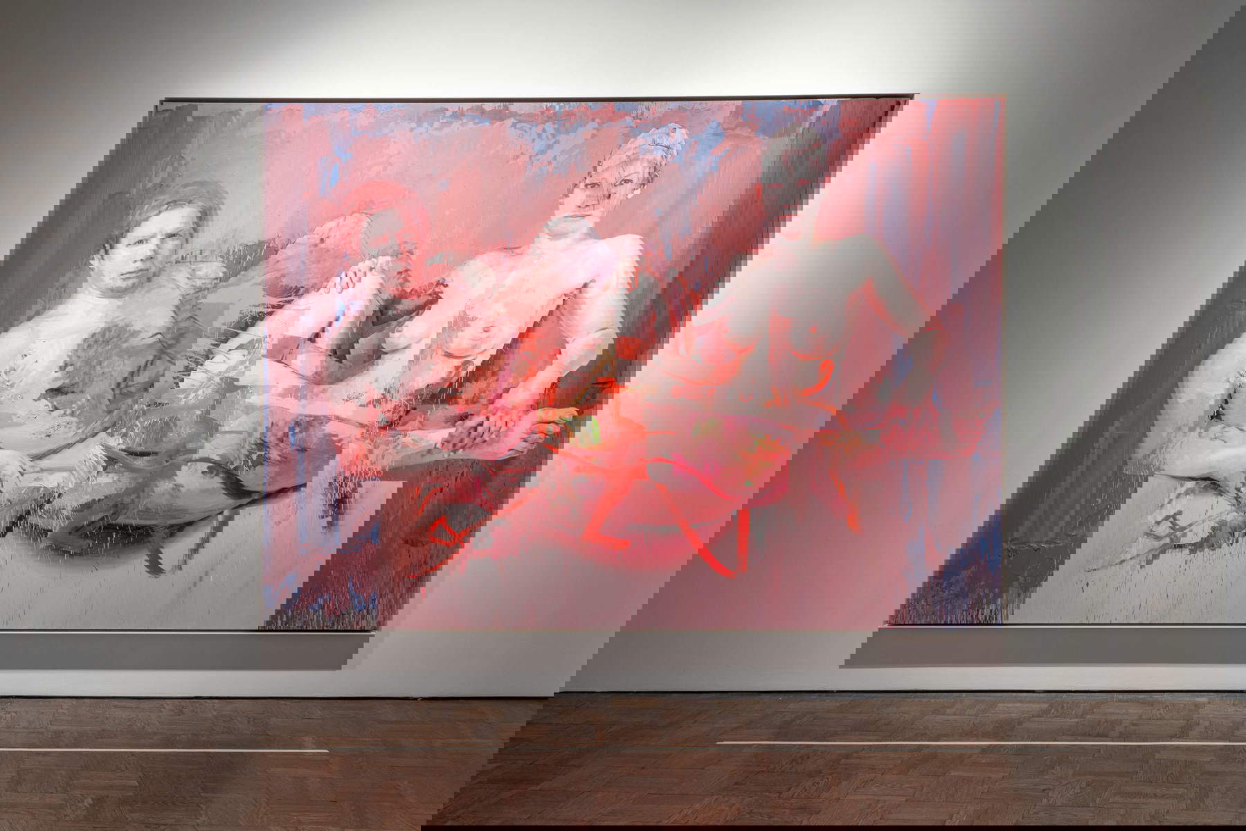 Set-ups of the Jenny Saville exhibition at Ca' Pesaro. Photo: Irene Fanizza