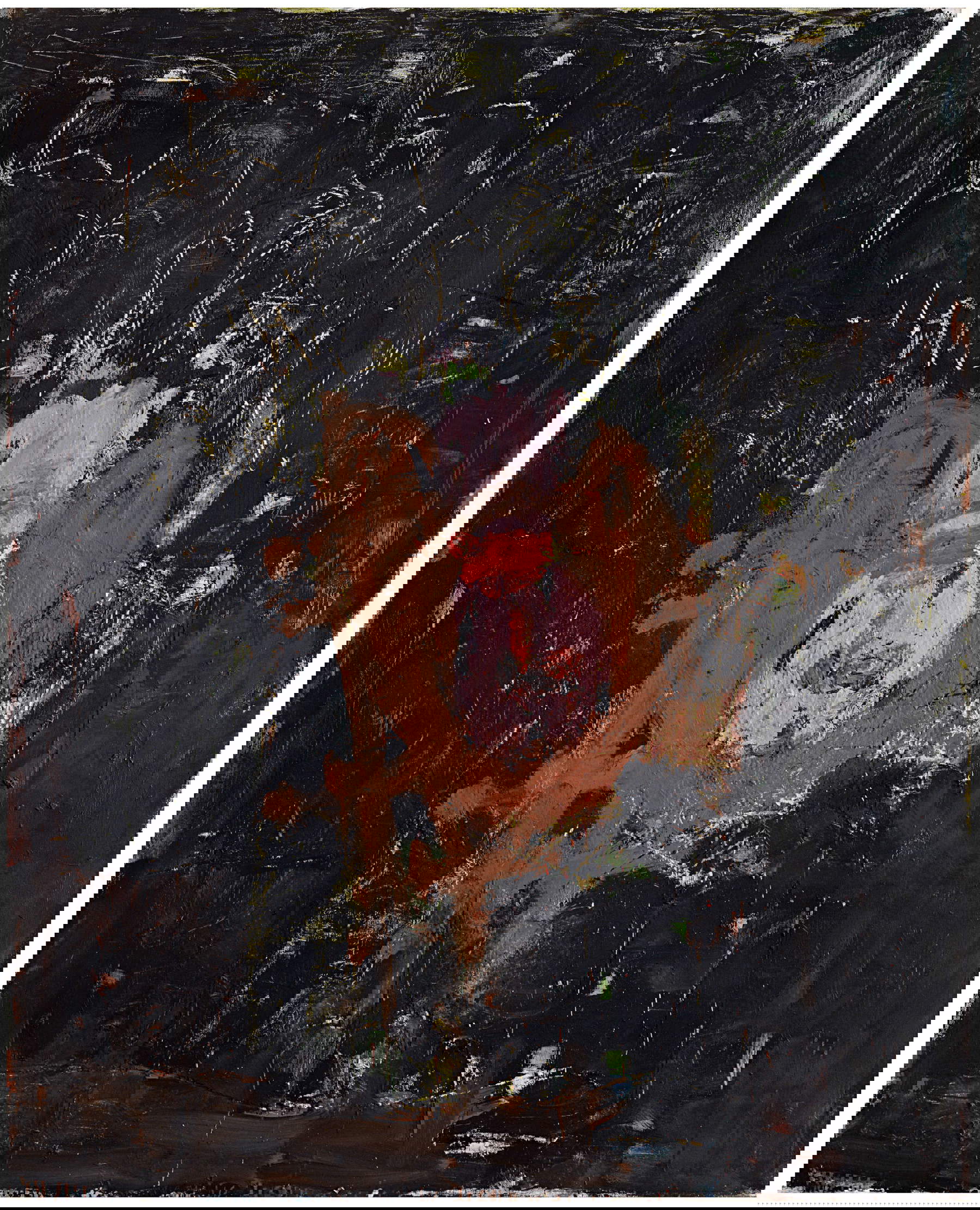 Georg Baselitz, Aus '45 (Depuis '45) (1989 ; huile et tempera sur carton ; Collection privée). Photo : Dr. Dada Held-Poschardt. Georg Baselitz 2026