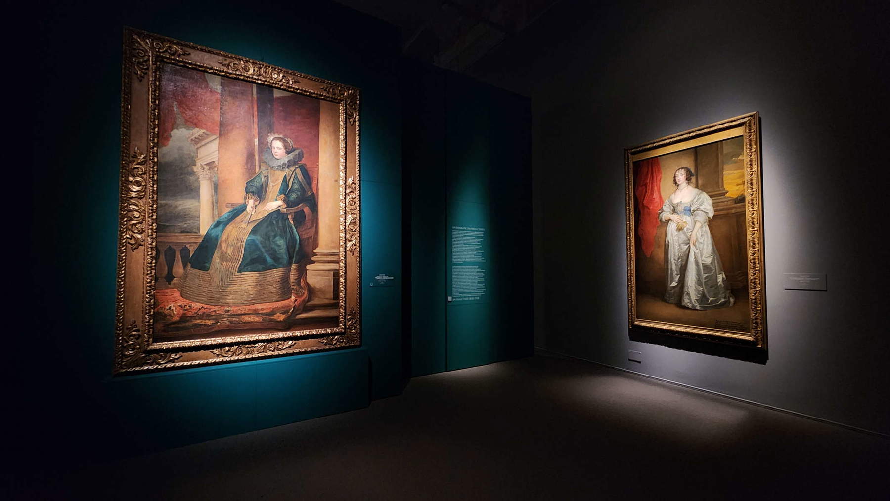 Allestimenti della mostra Van Dyck l'europeo. Foto: Federico Giannini