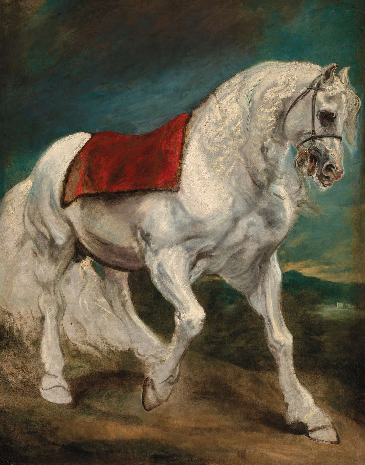 Antoon van Dyck, Cavallo andaluso (1620-1621 circa; olio su tela, 130,8 &times; 105,4 cm; Anversa, The Phoebus Foundation)