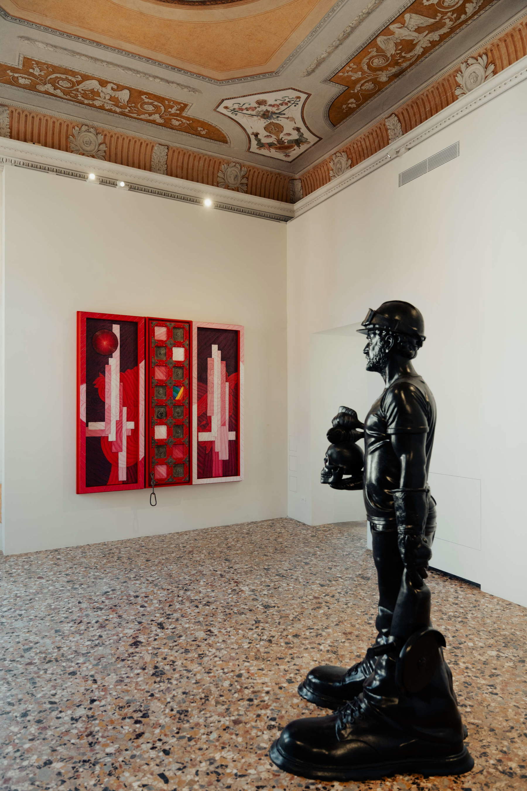 Ausstellungsaufbau Sessizlik / Silence. Foto: Ilaria Zago