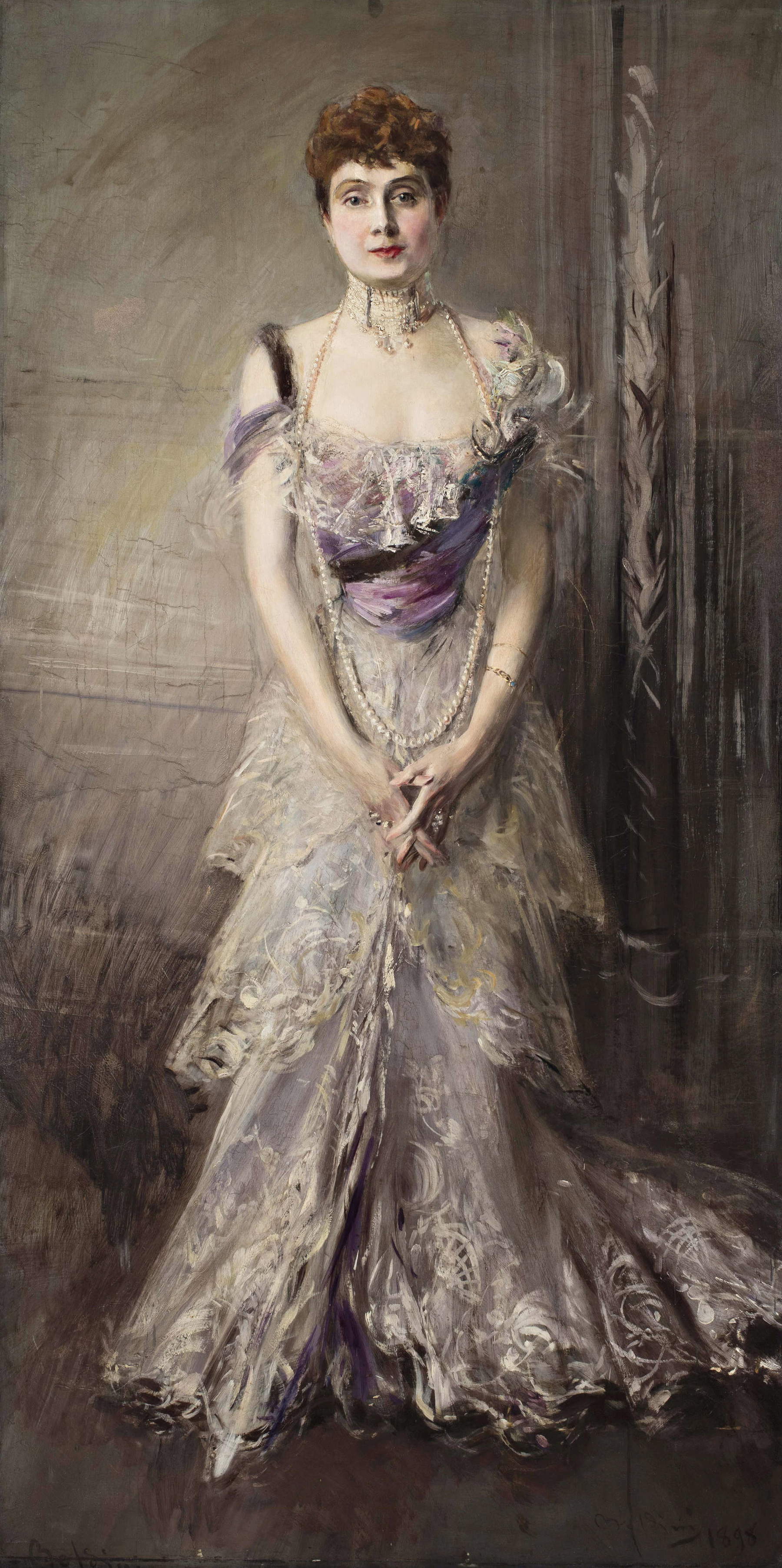 Giovanni Boldini, Princesa Eulalia de España (1898; óleo sobre lienzo, 202 x 101,5 cm; Ferrara, Museo Giovanni Boldini)