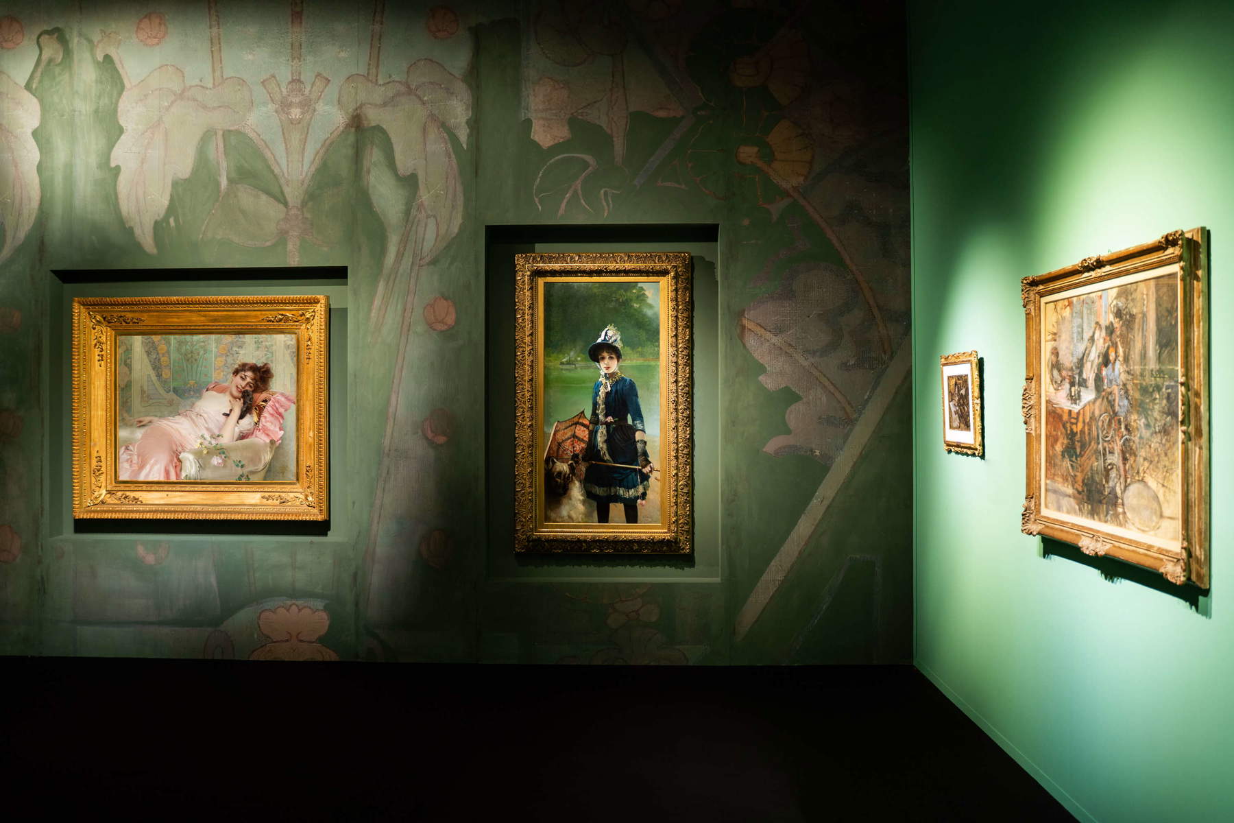 Montaje de la exposición Giovanni Boldini. La seducción de la pintura