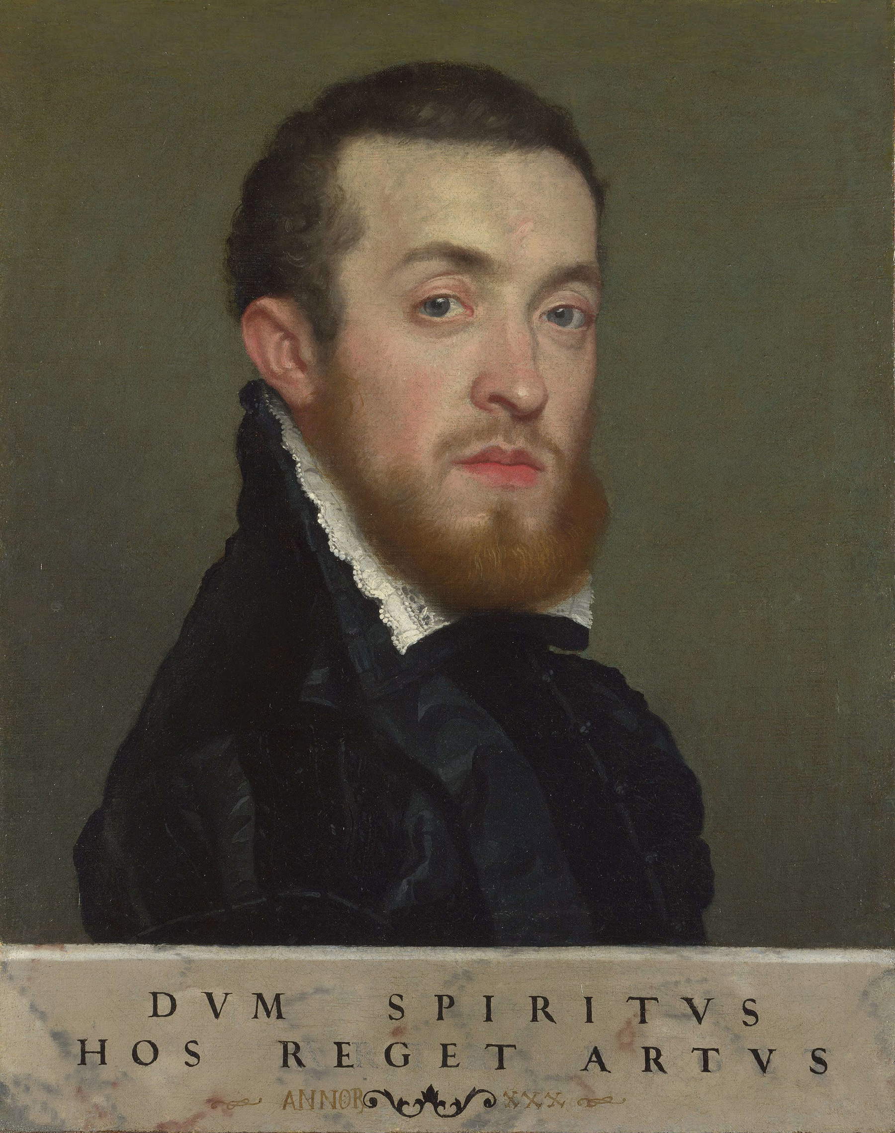 Giovanni Battista Moroni, Ritratto di un gentiluomo della famiglia Morandi (anni Sessanta del XVI secolo; olio su tela, 47,2 x 39,8 cm; Londra, National Gallery)