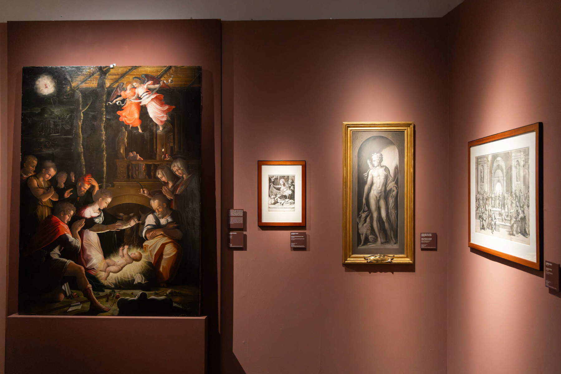 Set-ups of the Vasari and Rome exhibition. Photo: WPS Photo and Video