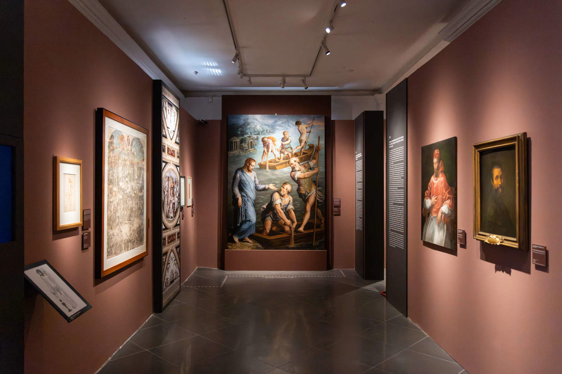 Set-ups of the Vasari and Rome exhibition. Photo: WPS Photo and Video