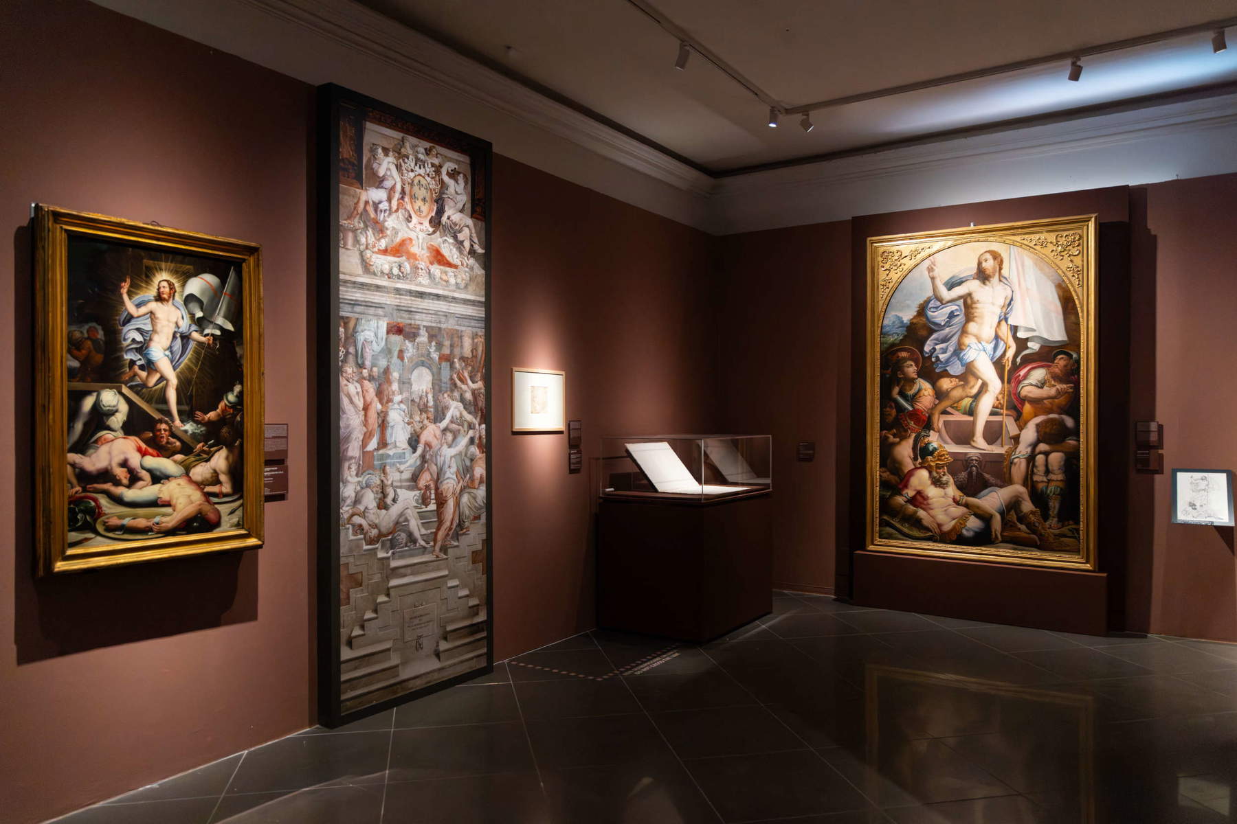 Set-ups of the Vasari and Rome exhibition. Photo: WPS Photo and Video