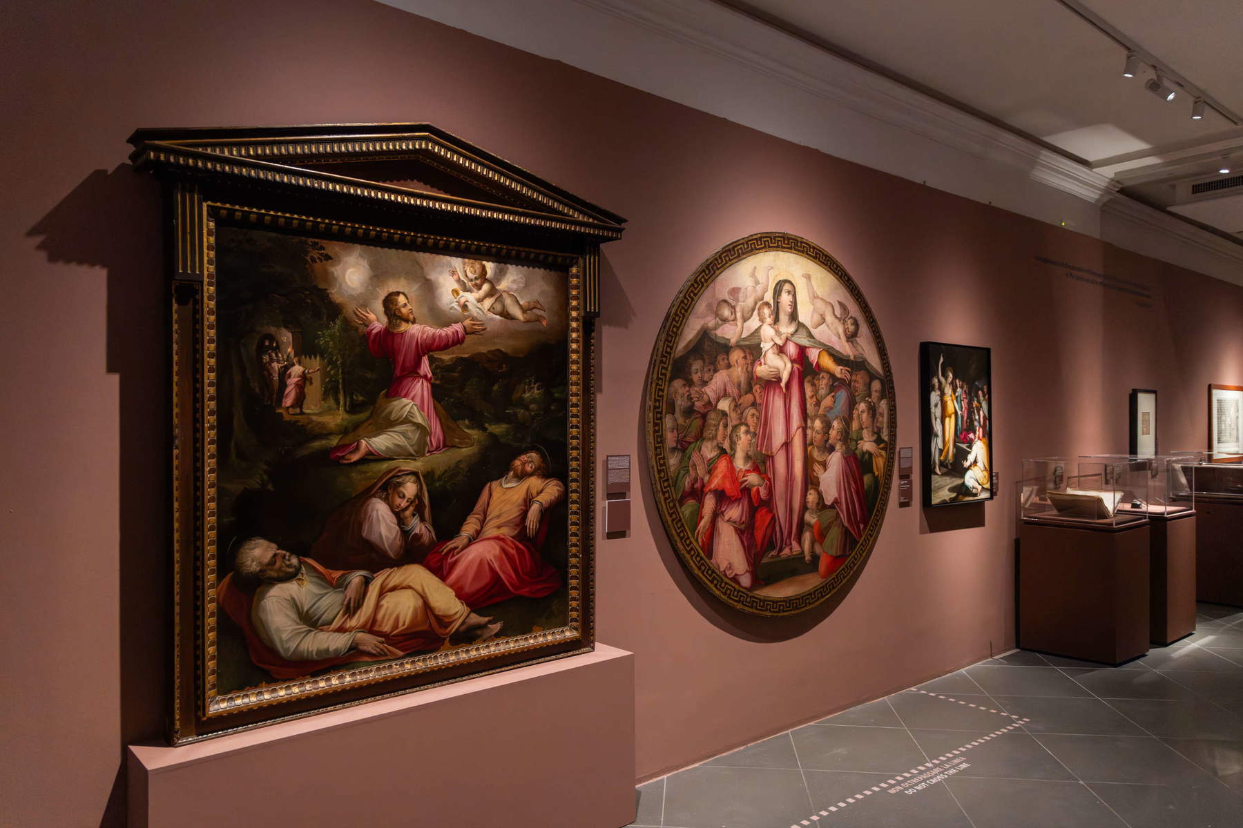 Set-ups of the Vasari and Rome exhibition. Photo: WPS Photo and Video