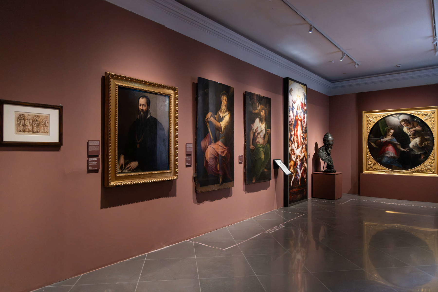 Set-ups of the Vasari and Rome exhibition. Photo: WPS Photo and Video