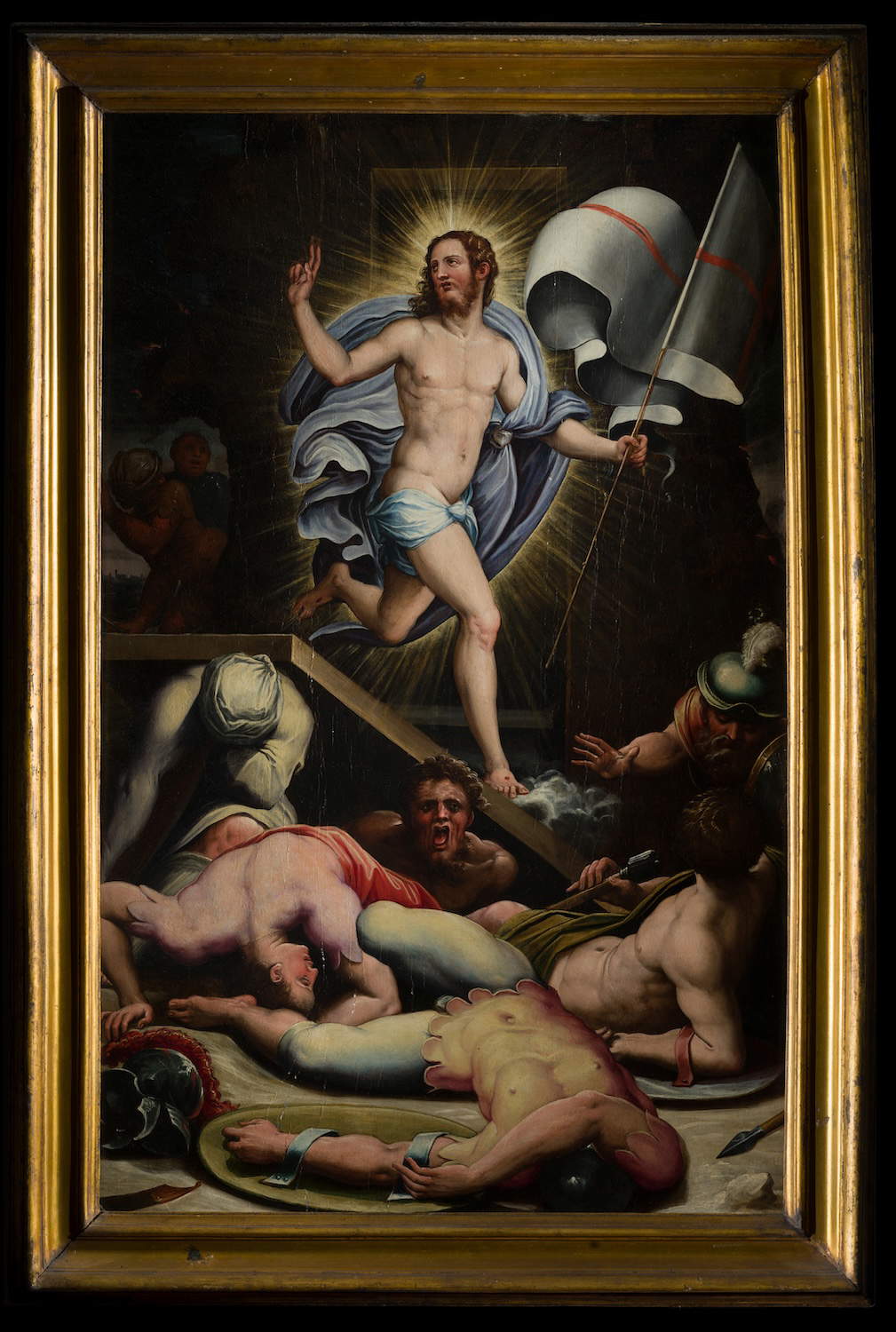 Giorgio Vasari and Raffaellino del Colle, Resurrection (c. 1545; oil on panel, 117 &times; 73 cm; Naples, Museo e Real Bosco di Capodimonte, inv. Q 1052)