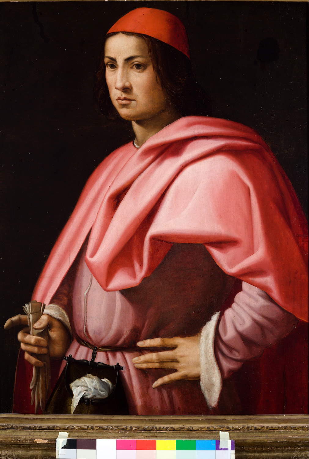 Giorgio Vasari, Portrait of a Gentleman (c. 1540-1550; oil on panel, 88 &times; 64 cm; Genoa, Musei di Strada Nuova - Palazzo Bianco, inv. PB 262)