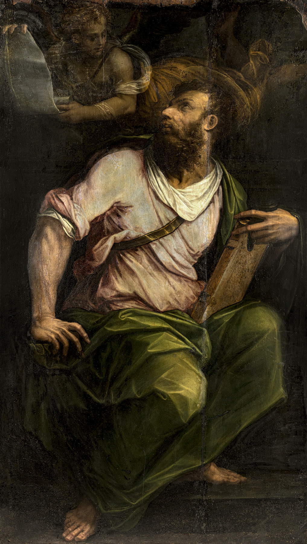 Giorgio Vasari, St. Matthew the Evangelist (1571; oil on panel, 177 &times; 99 cm; Livorno, Church of San Sebastiano) &copy; Nicola Gronchi, Pisa