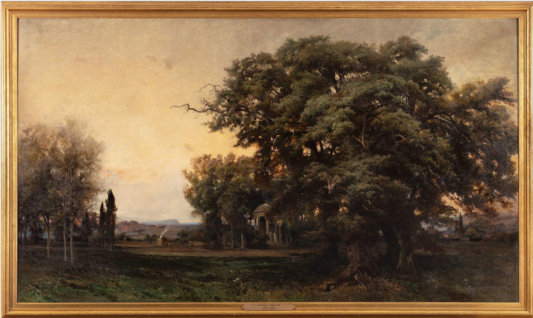 Onorato Carlandi, Villa Borghese (1886 ; huile sur toile, 159 &times; 281 cm ; UniCredit Art Collection)