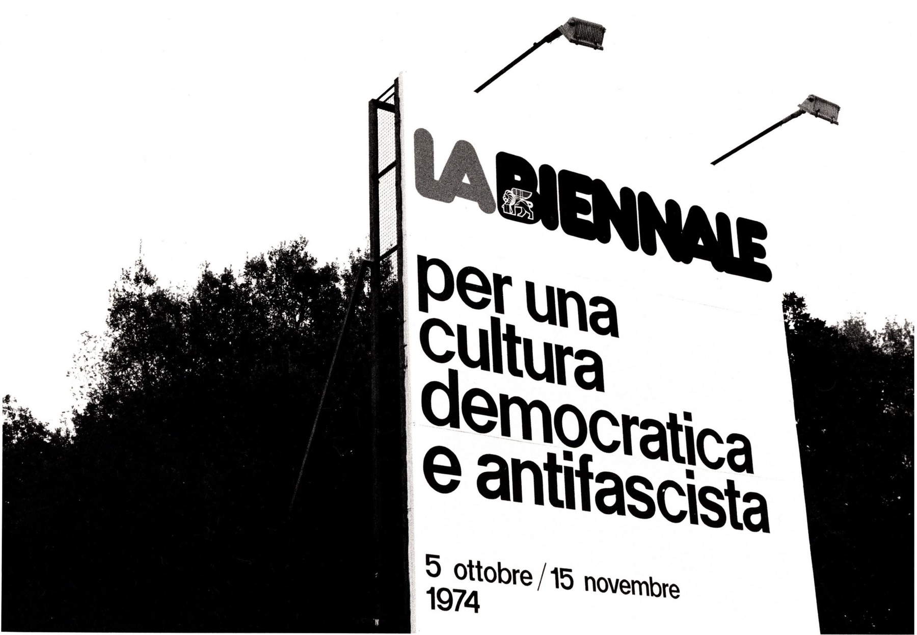 Biennale del 1974. Foto: Archivio Storico della Biennale di Venezia, ASAC