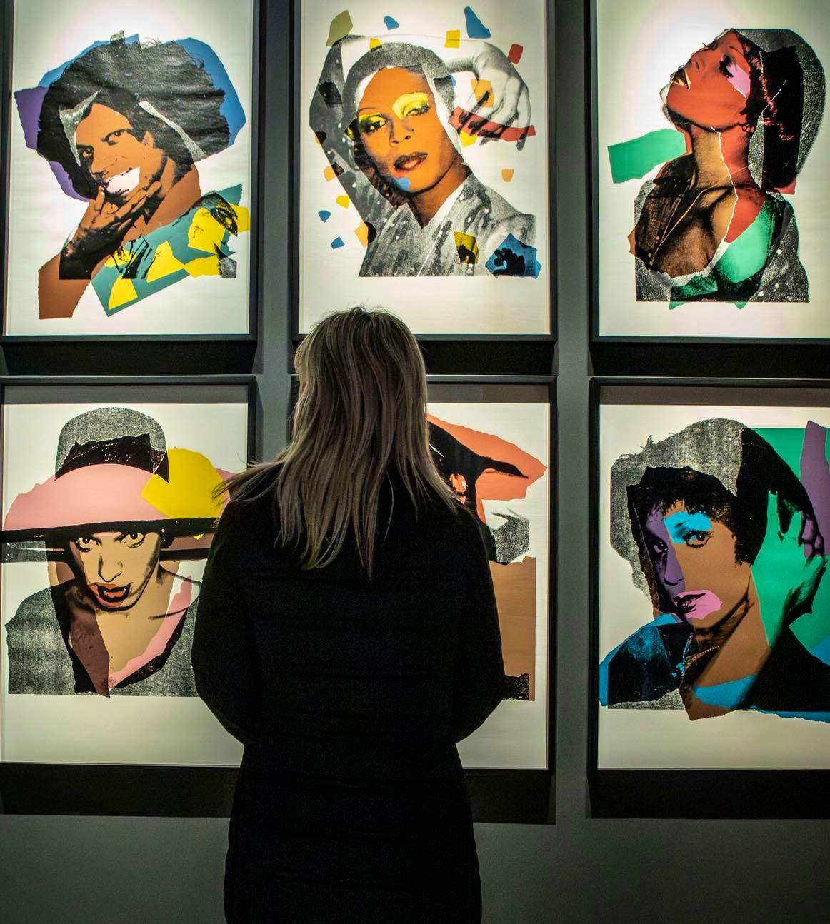 Montaje de la exposición Andy Warhol. Damas y caballeros. Foto: Palazzo dei Diamanti