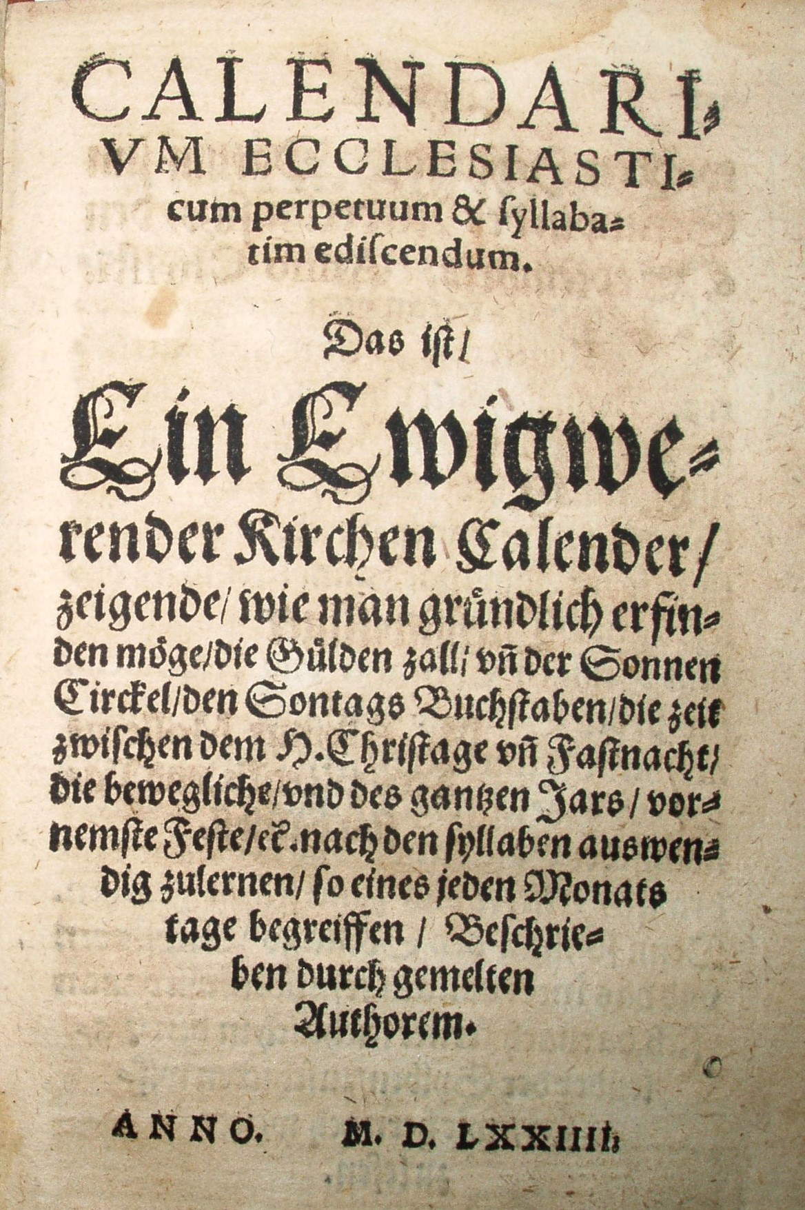 Sammlung niederlausitzischer Psalmen und Katechismus von A. M&ouml;ller (1574)