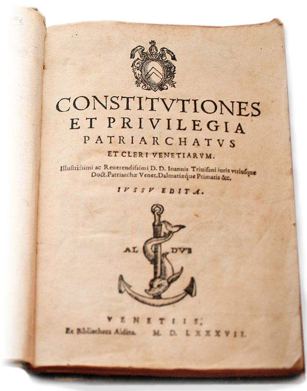 Constitutiones et privilegia Patriarchatus et Cleri Venetiarum (1587)