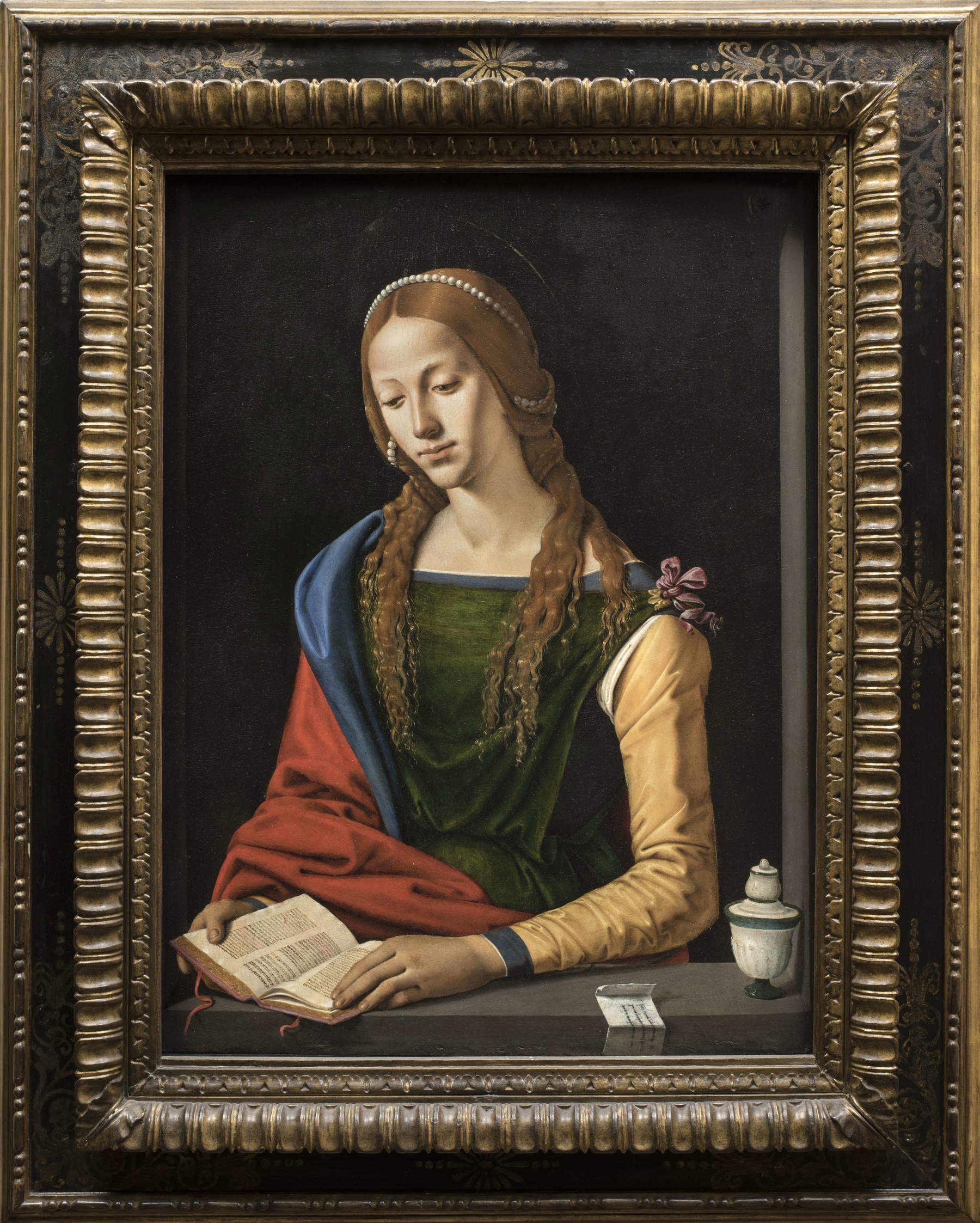 Piero di Cosimo, Santa Maria Maddalena (1490-1492; tempera e olio su tavola; Roma, Gallerie Nazionali d'Arte Antica)