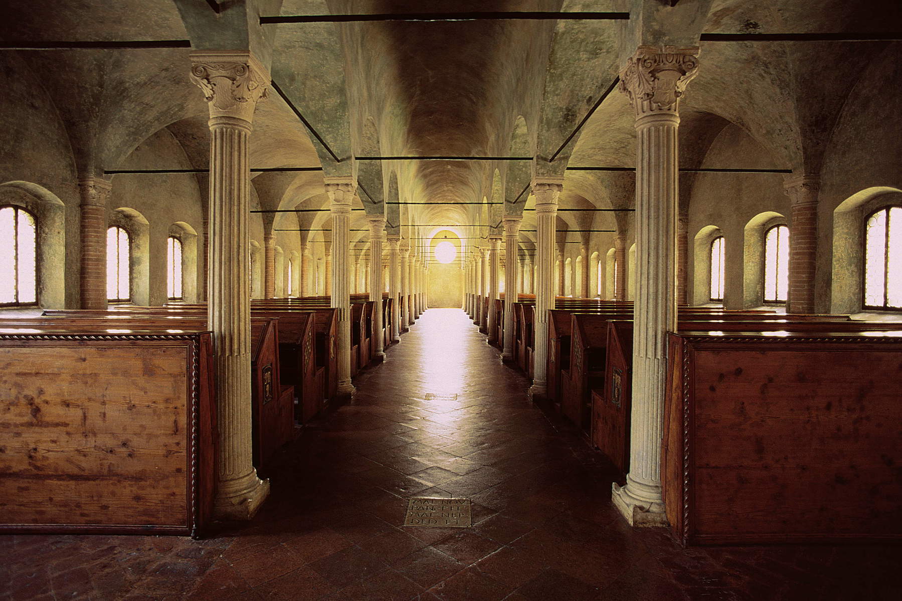 Cesena, Biblioteca Malatestiana, Aula del Nuti. Foto: Archivio IAT Cesena, CC BY-NC-SA 3.0